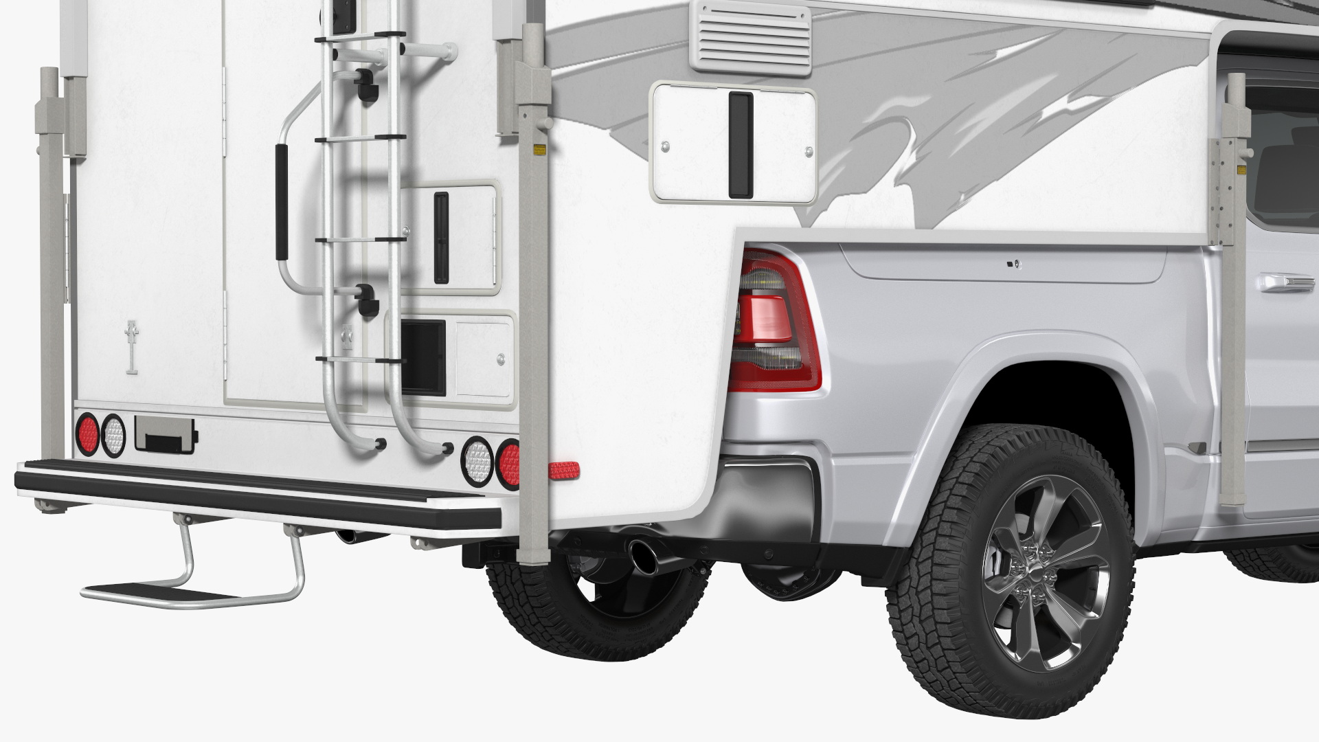 Pickup Truck Camper 3D model