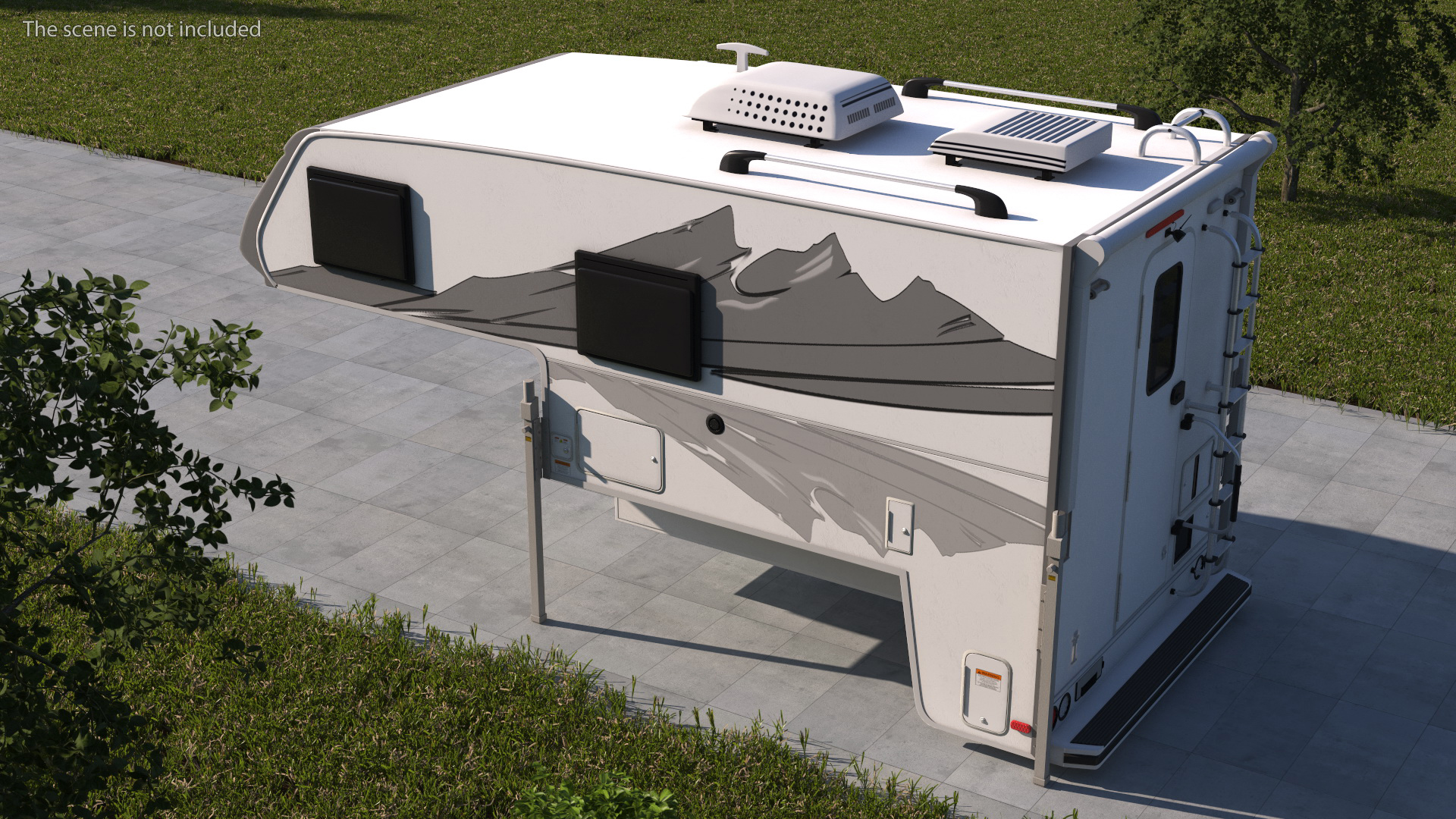 Pickup Truck Camper 3D model