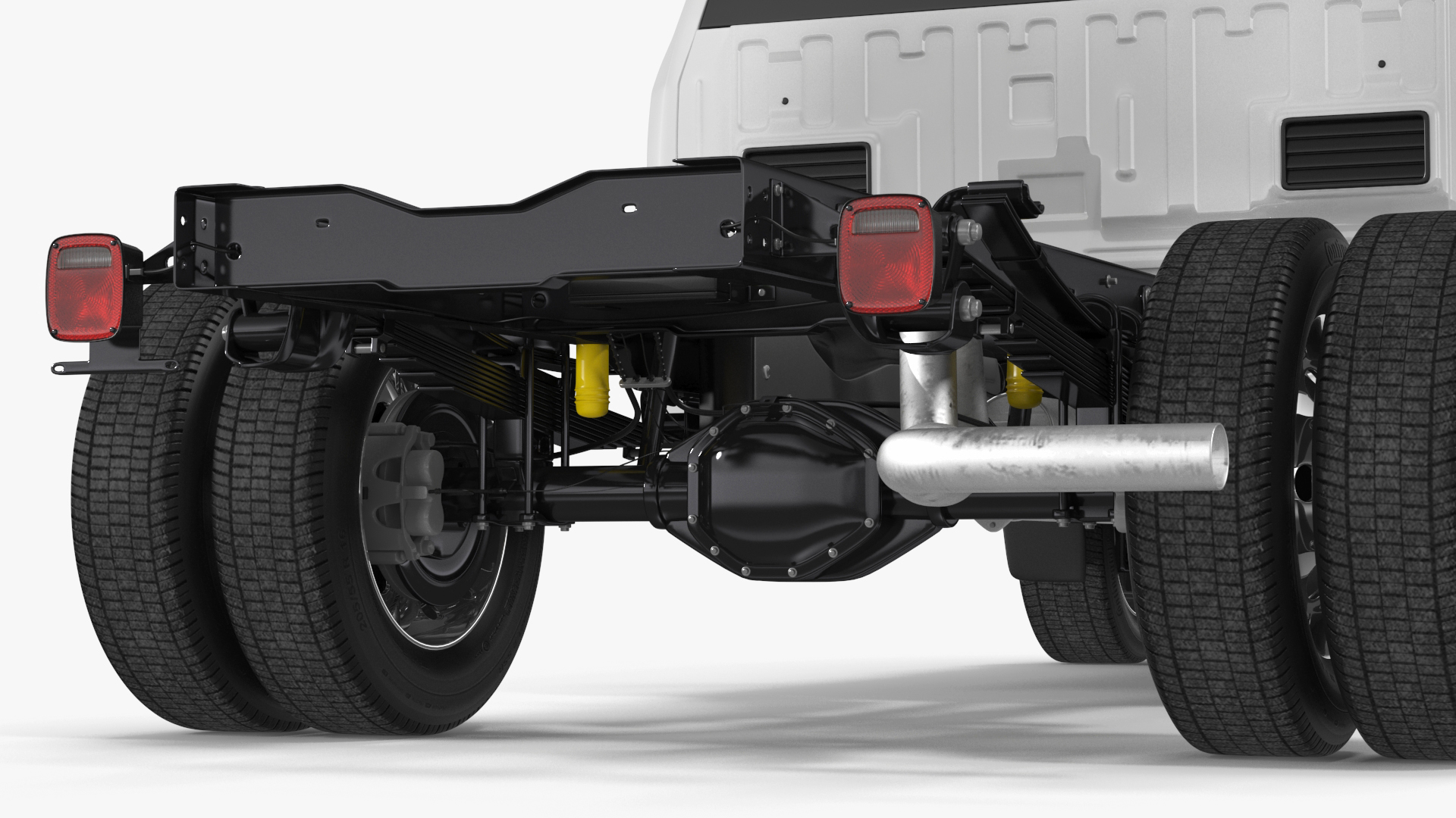 Regular Cab 2023 Ford Super Duty F-550 Bare Chassis White 3D
