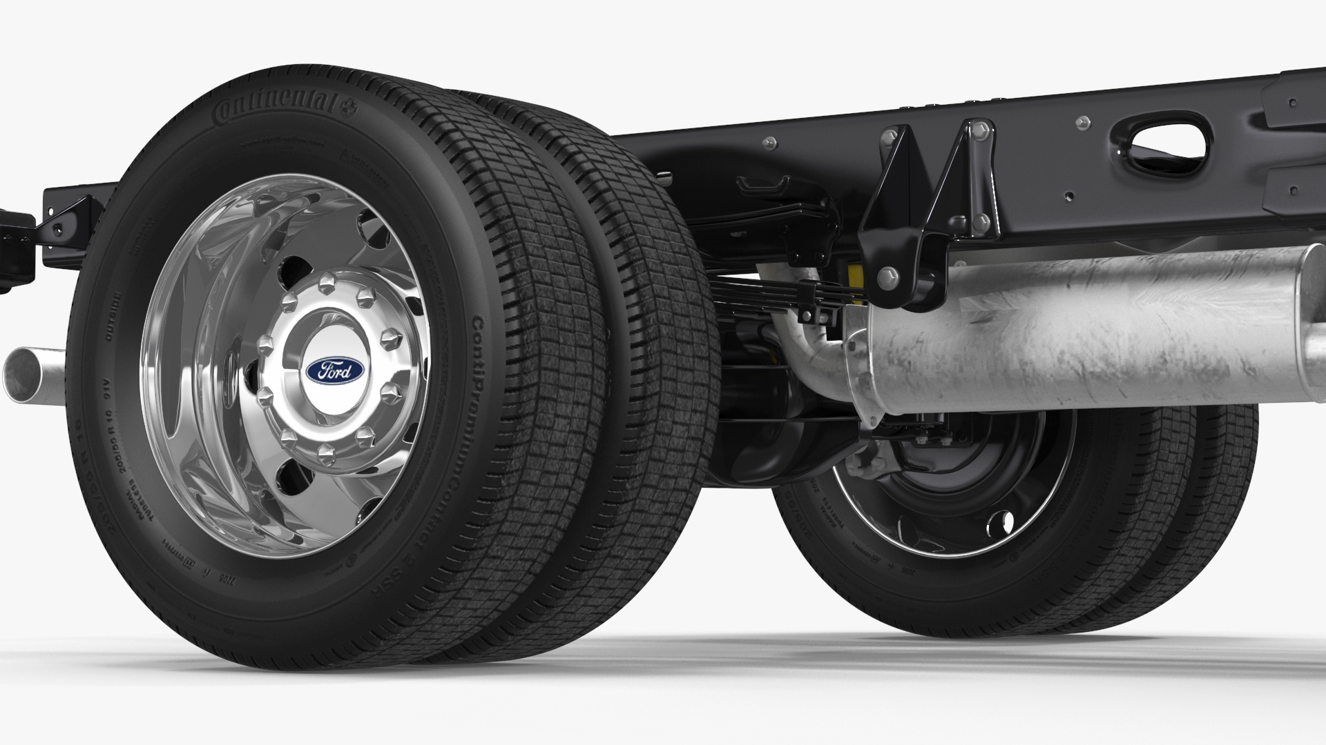 Regular Cab 2023 Ford Super Duty F-550 Bare Chassis White 3D