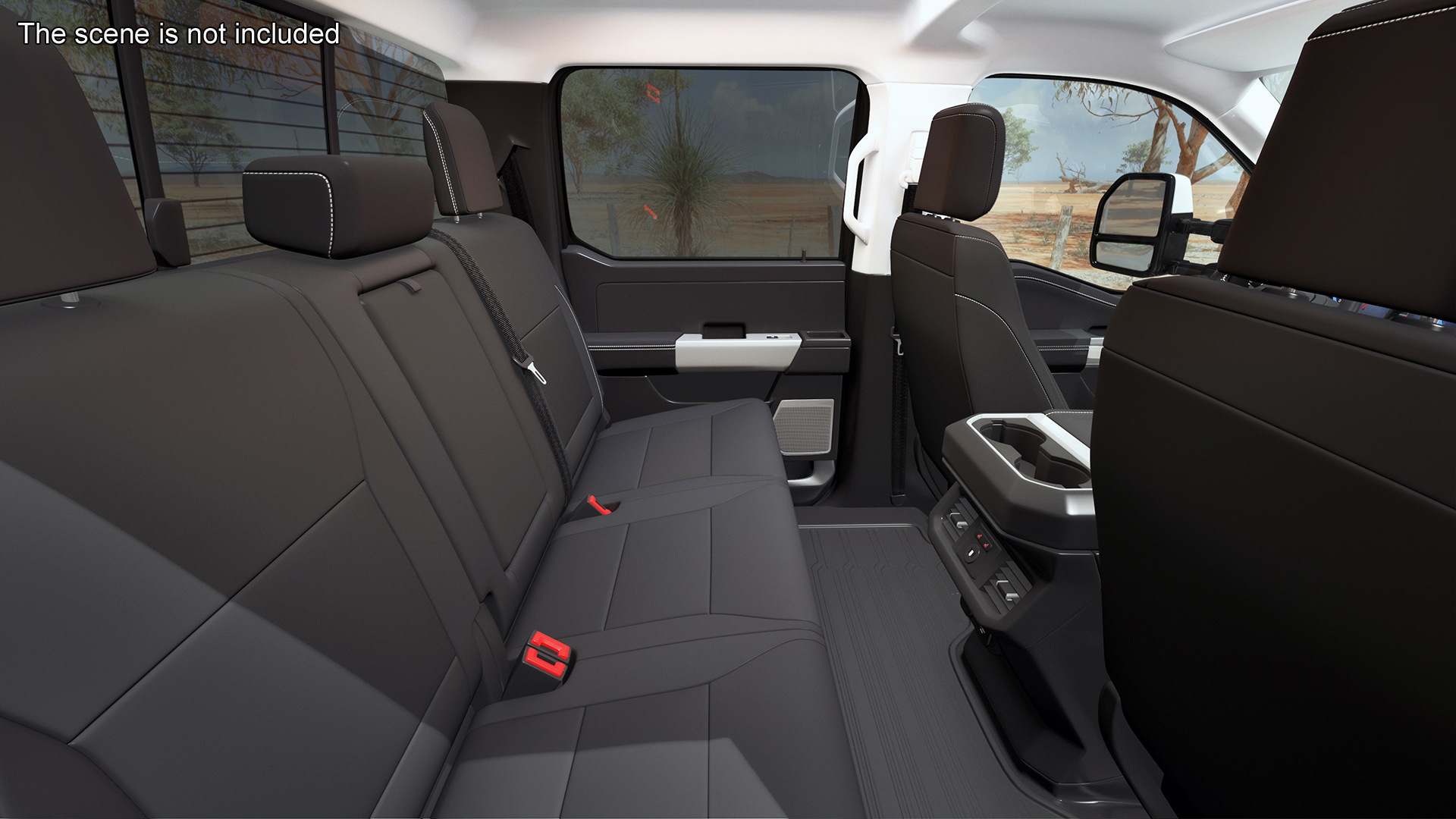 Regular Cab 2023 Ford Super Duty F-550 Bare Chassis White 3D