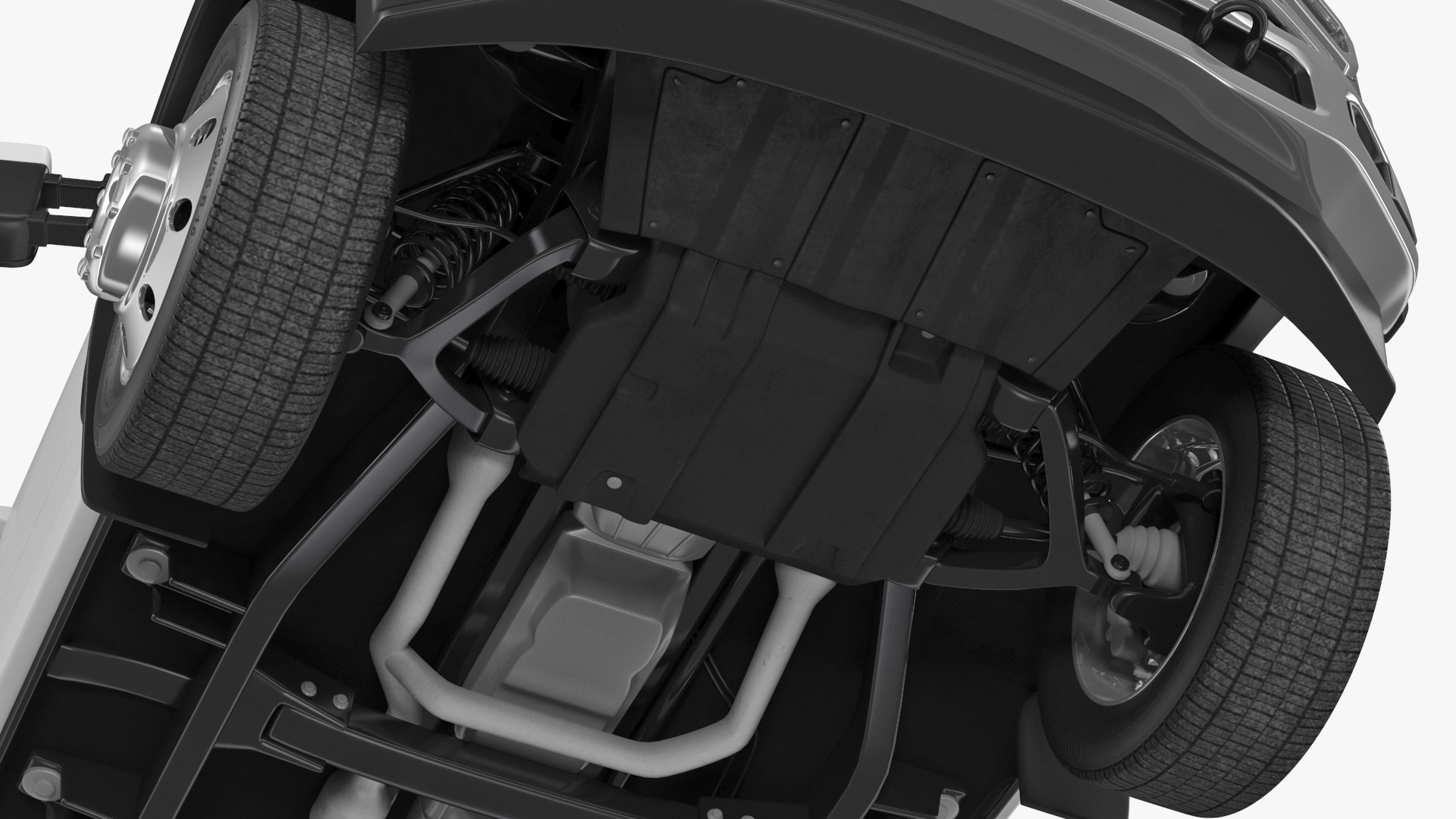Regular Cab 2023 Ford Super Duty F-550 Bare Chassis White 3D