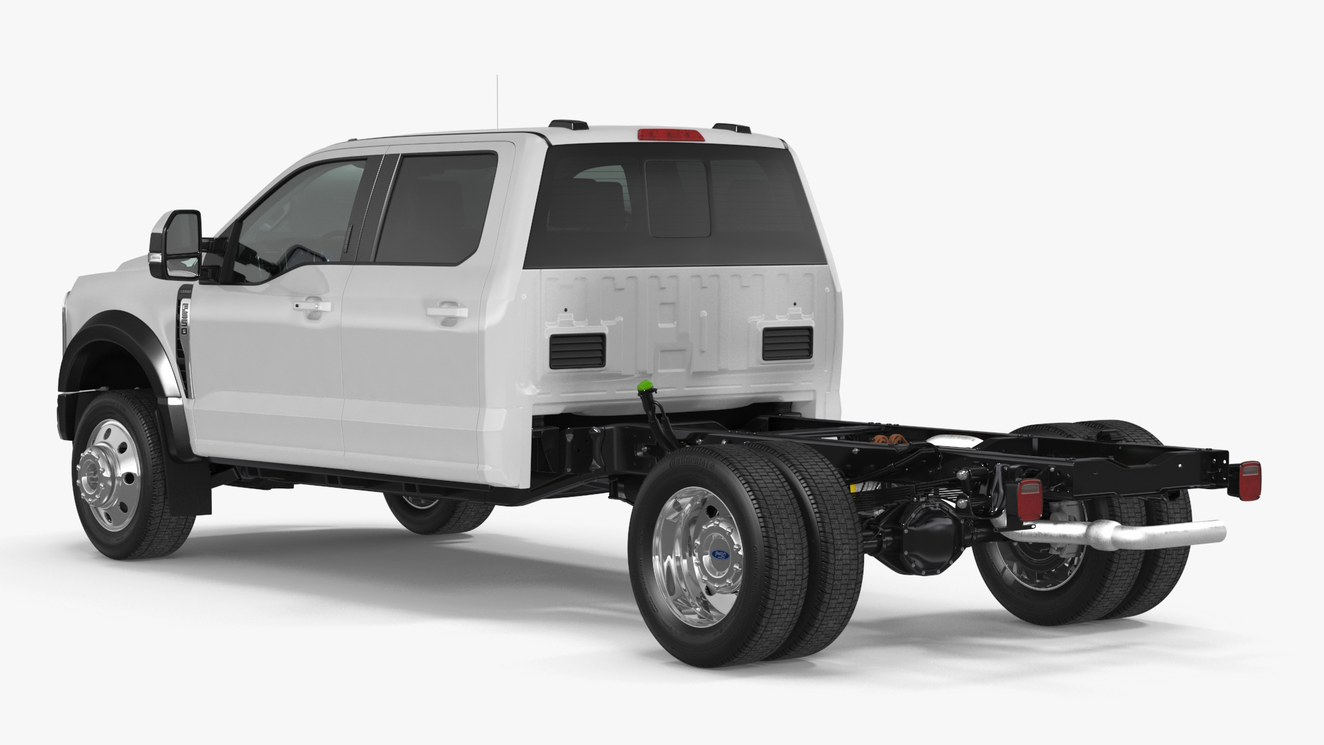 Regular Cab 2023 Ford Super Duty F-550 Bare Chassis White 3D