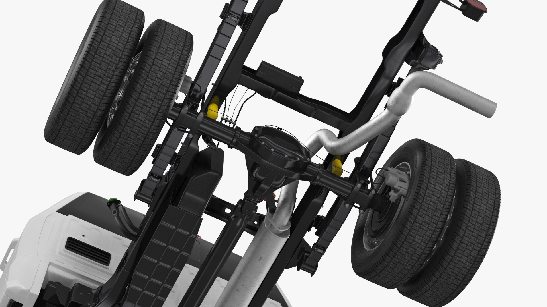 Regular Cab 2023 Ford Super Duty F-550 Bare Chassis White 3D