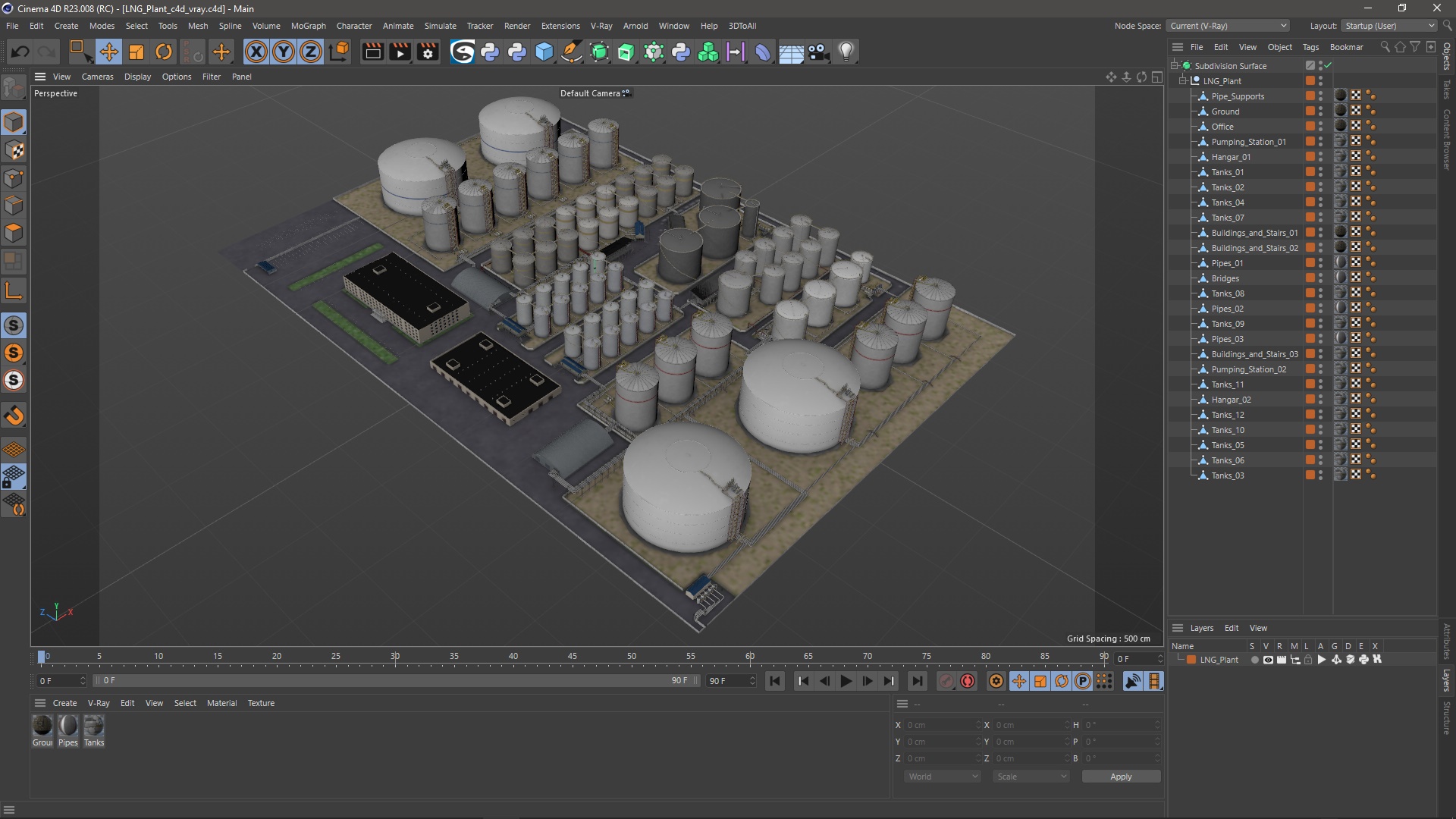 LNG Plant 3D model