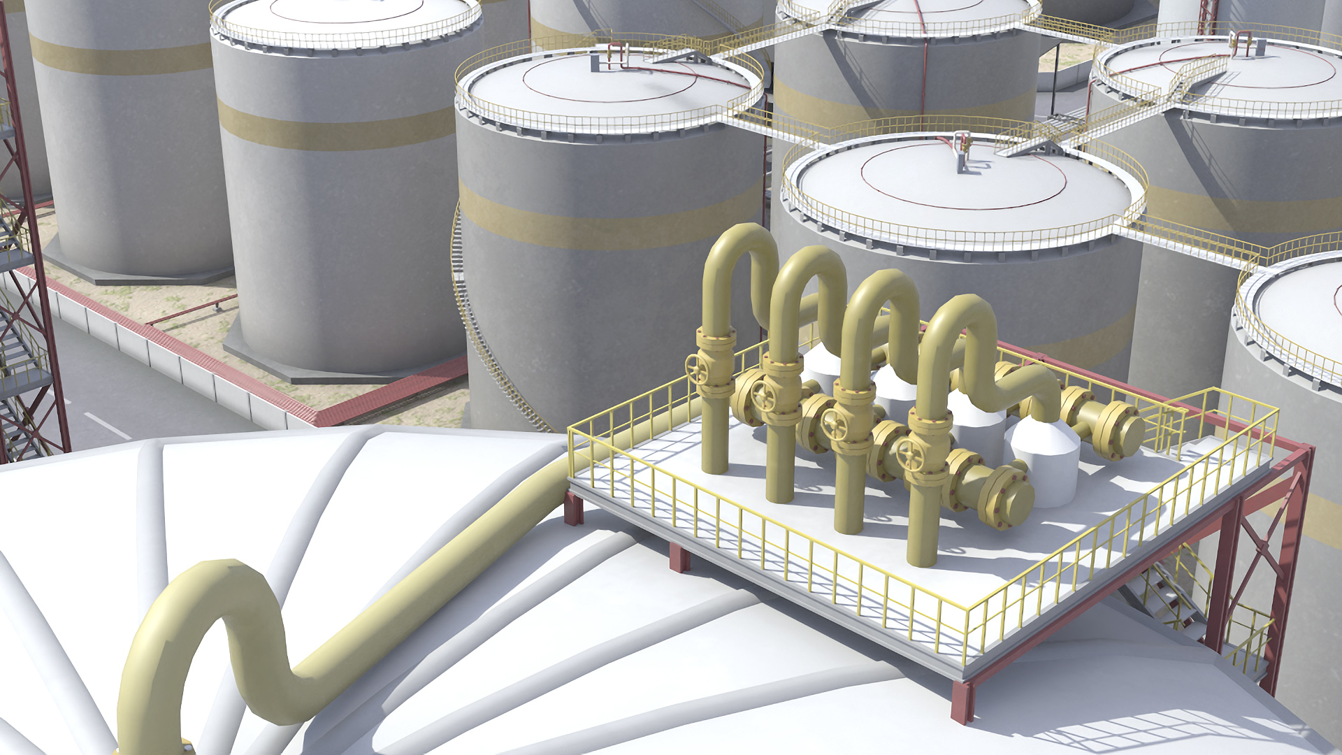 LNG Plant 3D model