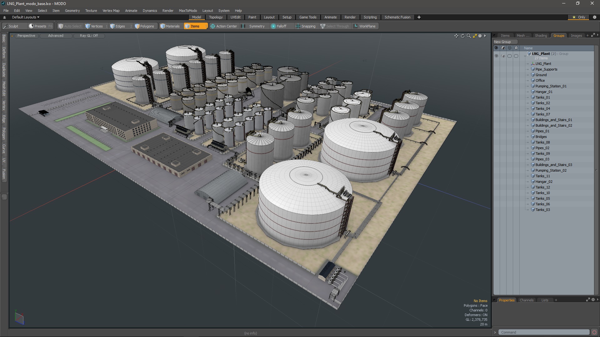 LNG Plant 3D model