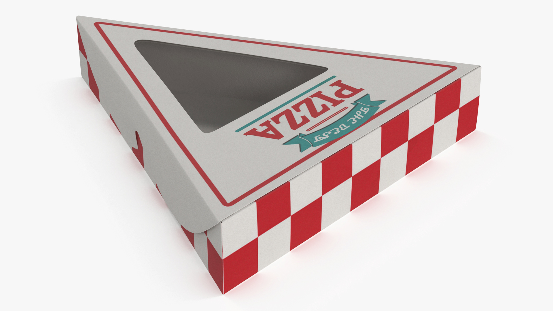 3D Triangle Pizza Packaging Box with Clear Window