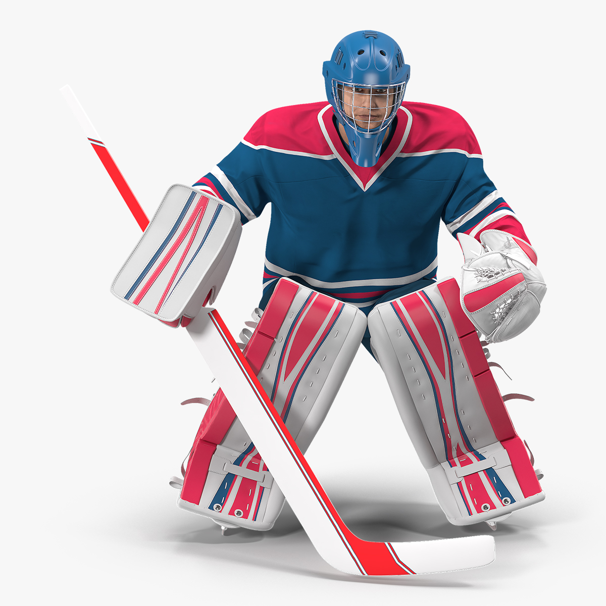 Hockey Goalkeeper Fully Equipped, view 7