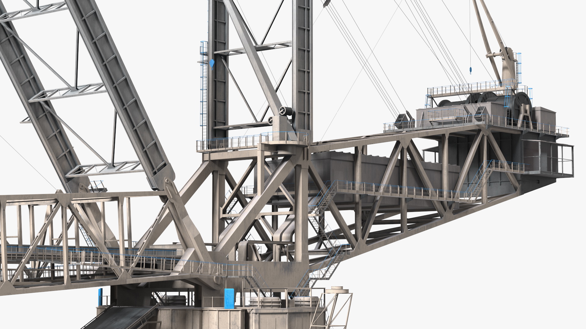 3D Mining Multi Bucket Wheel Excavator with Heavy Duty Dump Truck Liebherr