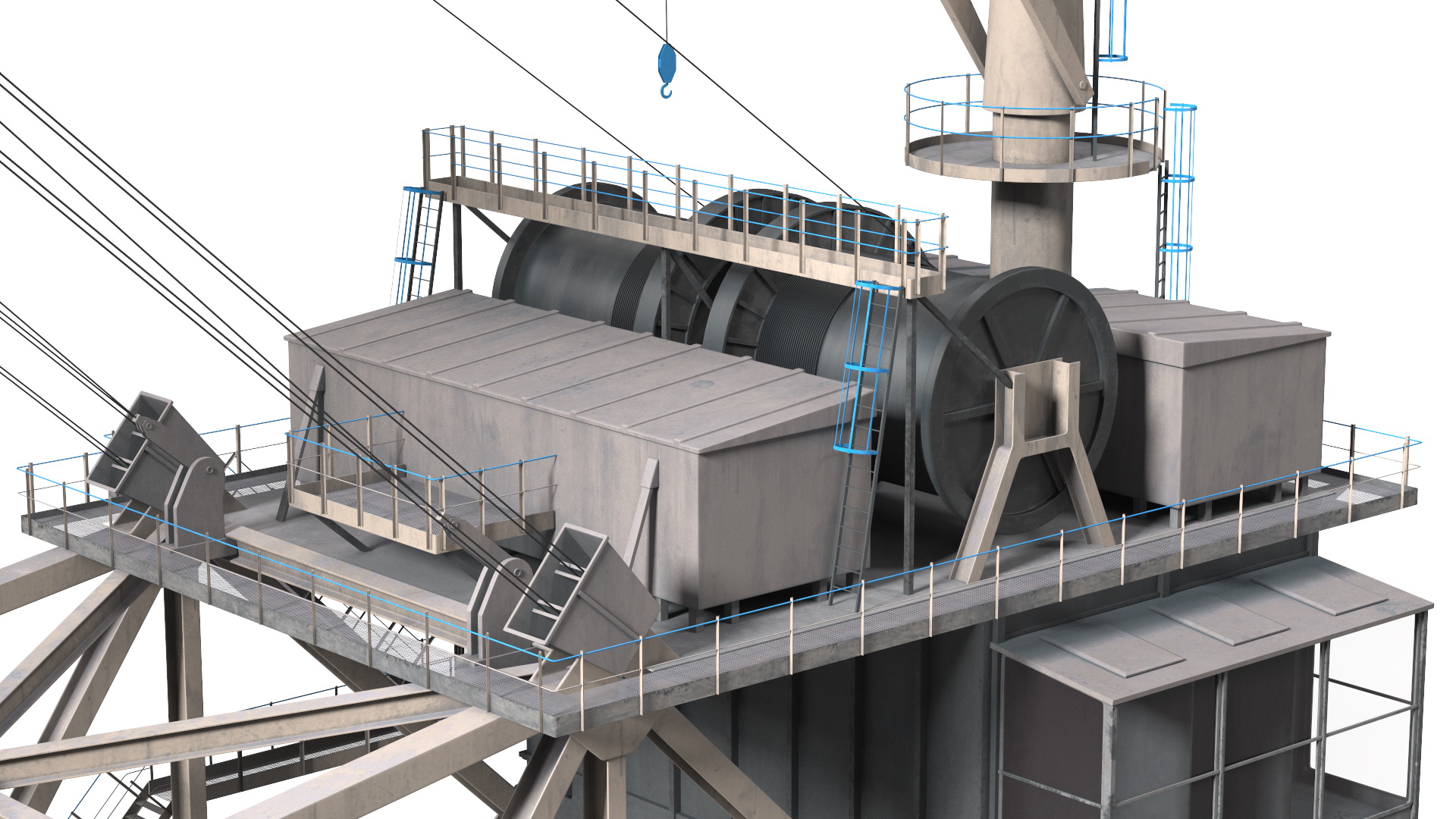 3D Mining Multi Bucket Wheel Excavator with Heavy Duty Dump Truck Liebherr