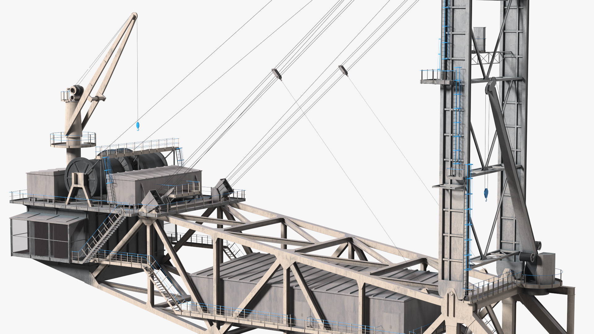 3D Mining Multi Bucket Wheel Excavator with Heavy Duty Dump Truck Liebherr