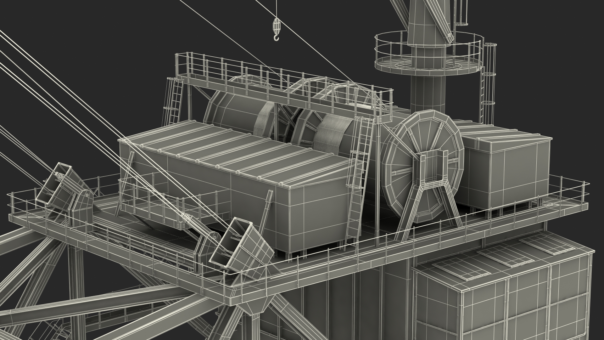 3D Mining Multi Bucket Wheel Excavator with Heavy Duty Dump Truck Liebherr
