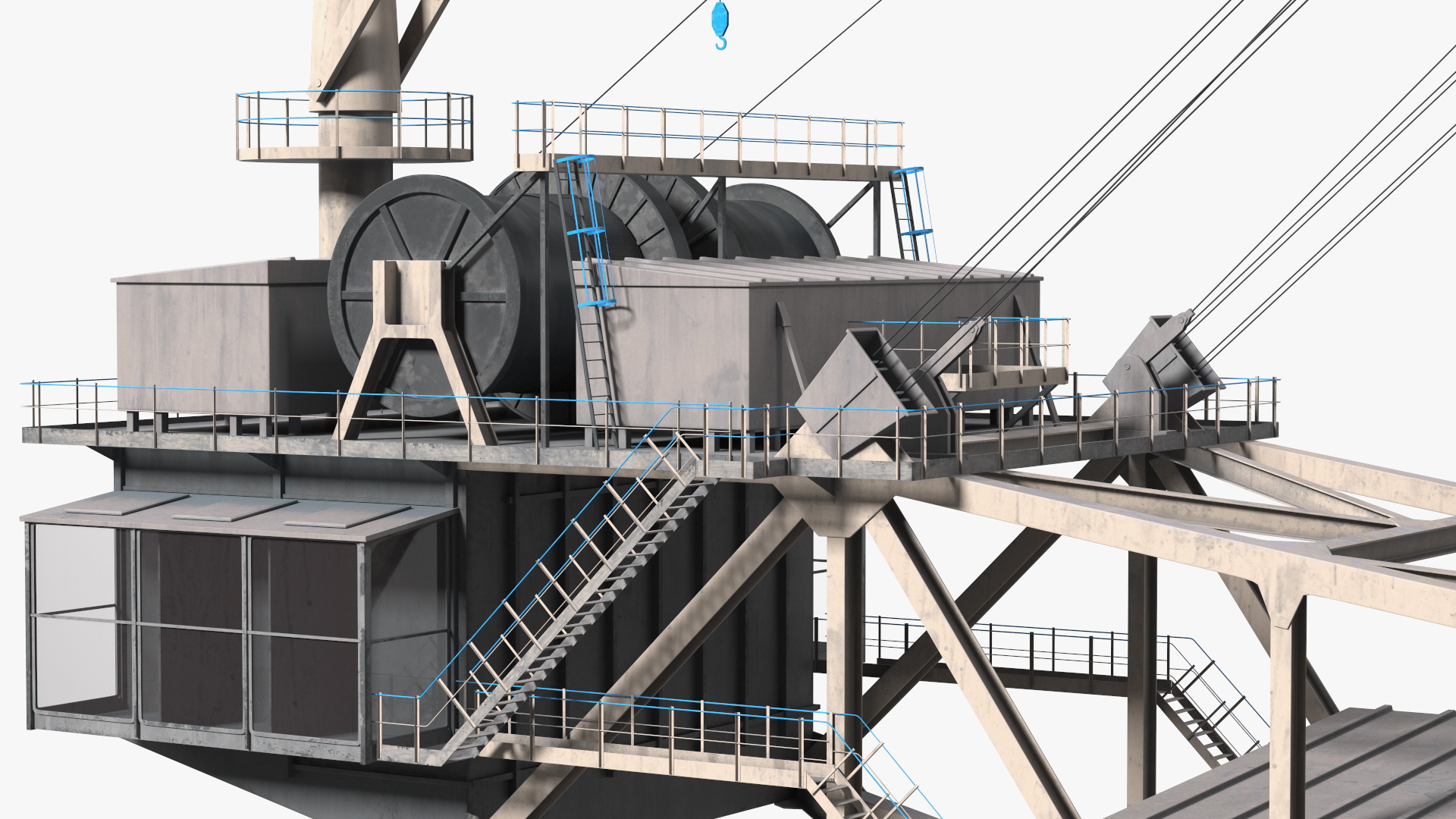 3D Mining Multi Bucket Wheel Excavator with Heavy Duty Dump Truck Liebherr