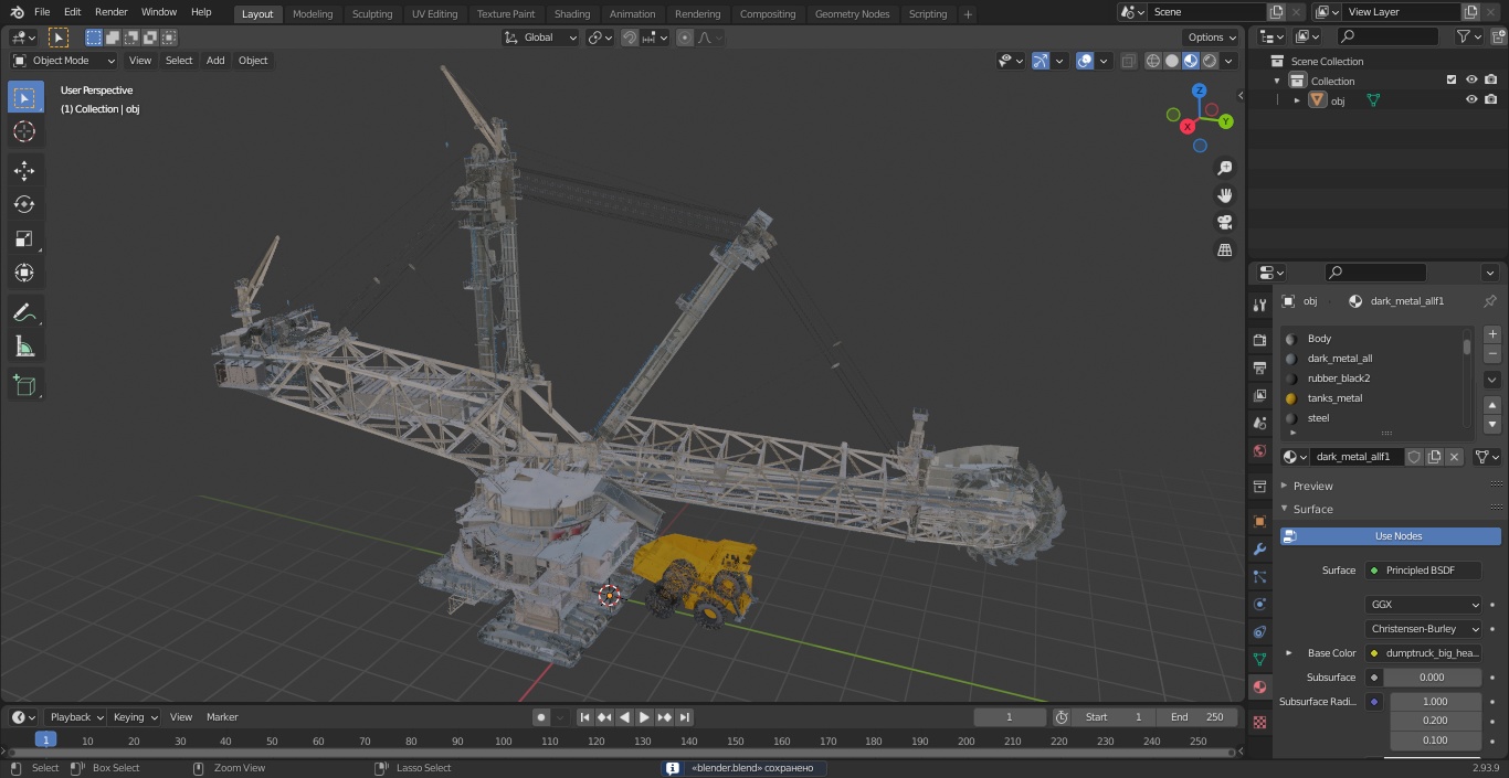 3D Mining Multi Bucket Wheel Excavator with Heavy Duty Dump Truck Liebherr