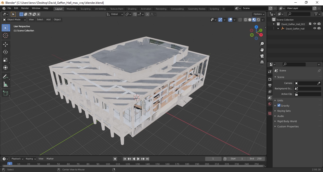 David Geffen Hall 3D