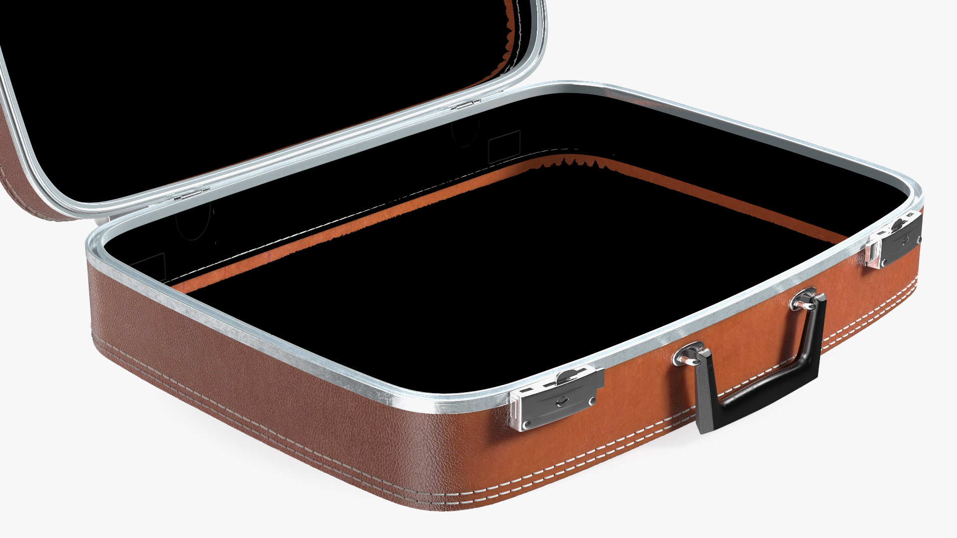 Vintage Leather Suitcase 3D model