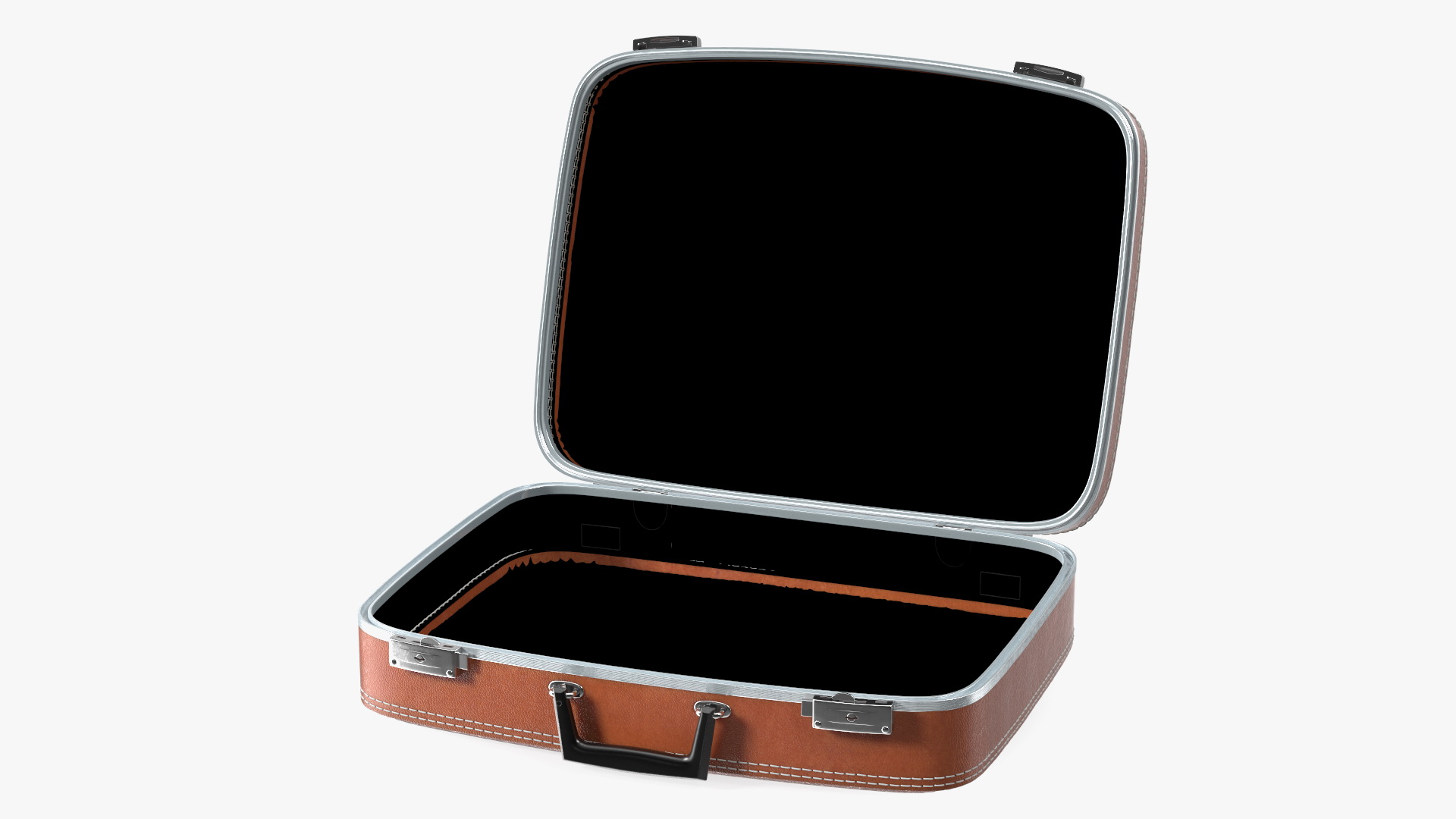 Vintage Leather Suitcase 3D model