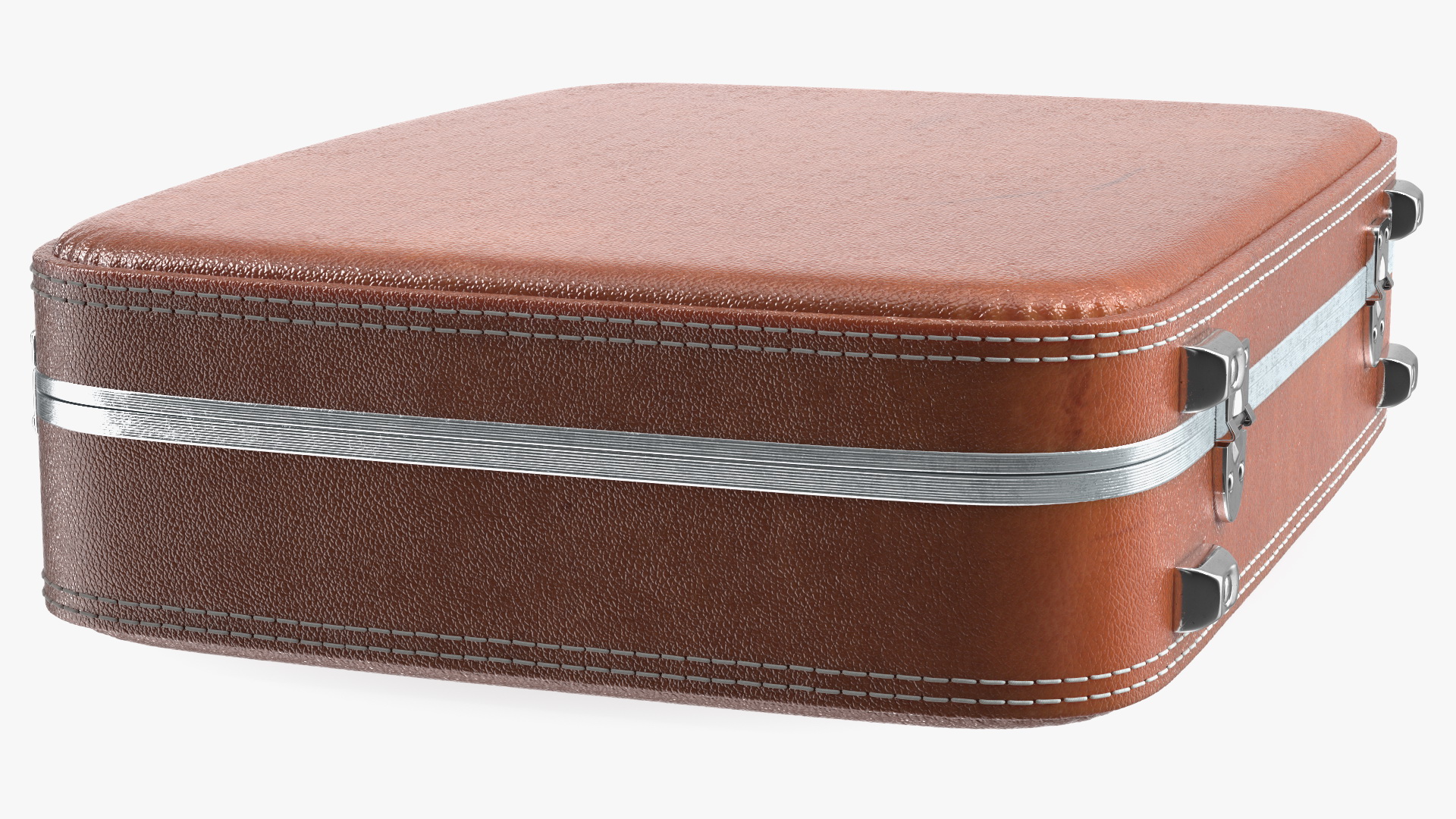 Vintage Leather Suitcase 3D model