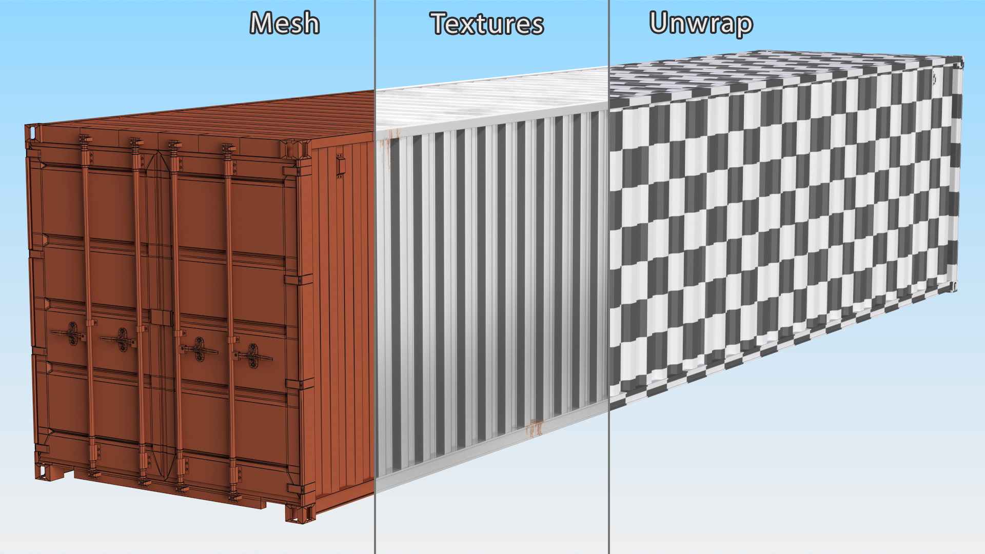 3D 40FT Side Opening Shipping Container