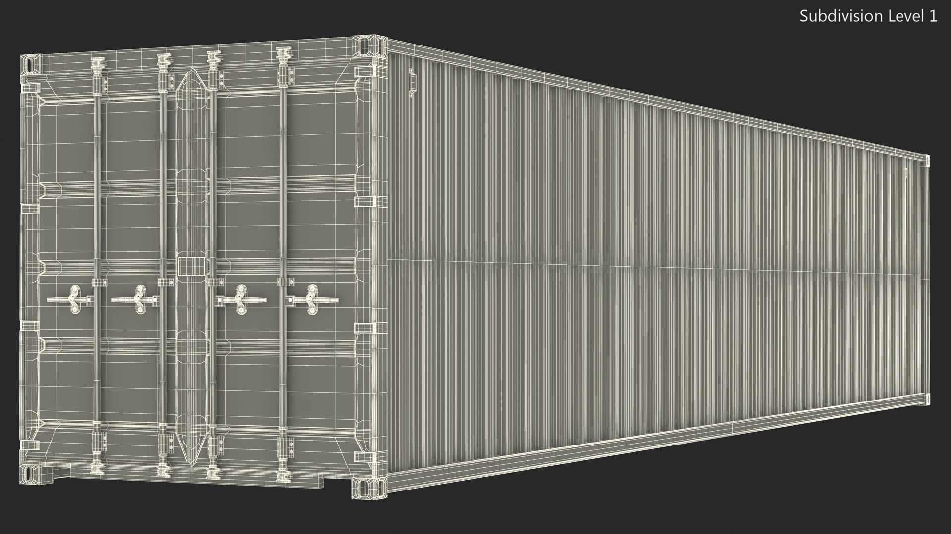 3D 40FT Side Opening Shipping Container