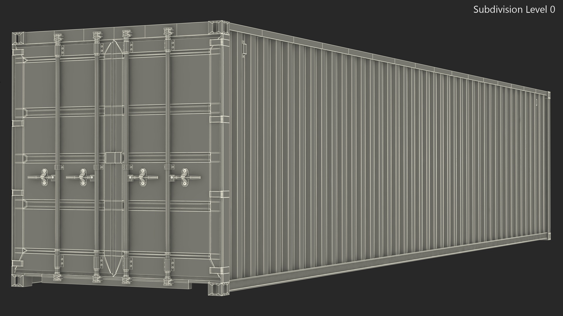 3D 40FT Side Opening Shipping Container