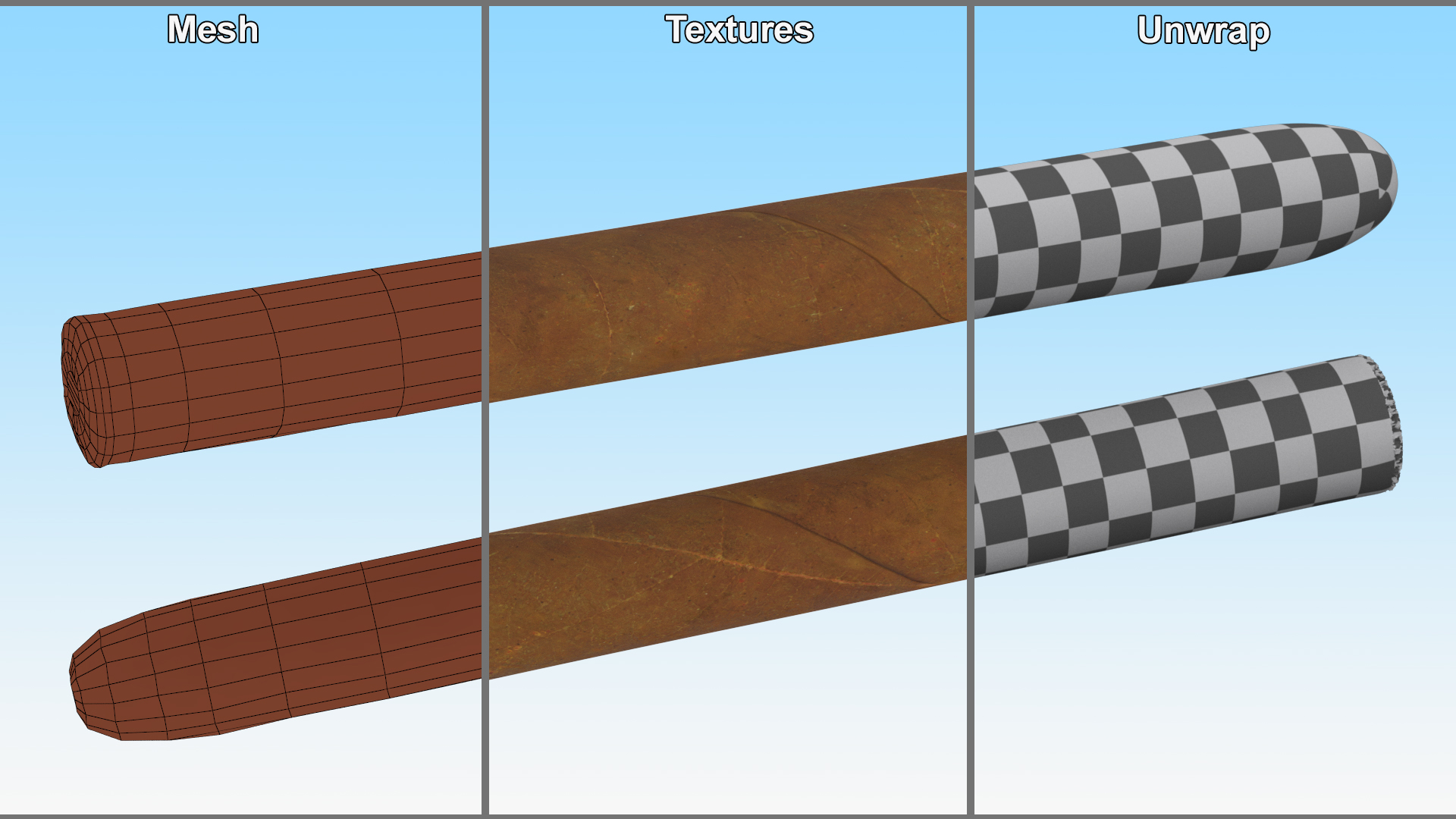 3D Cuban Cigar Long