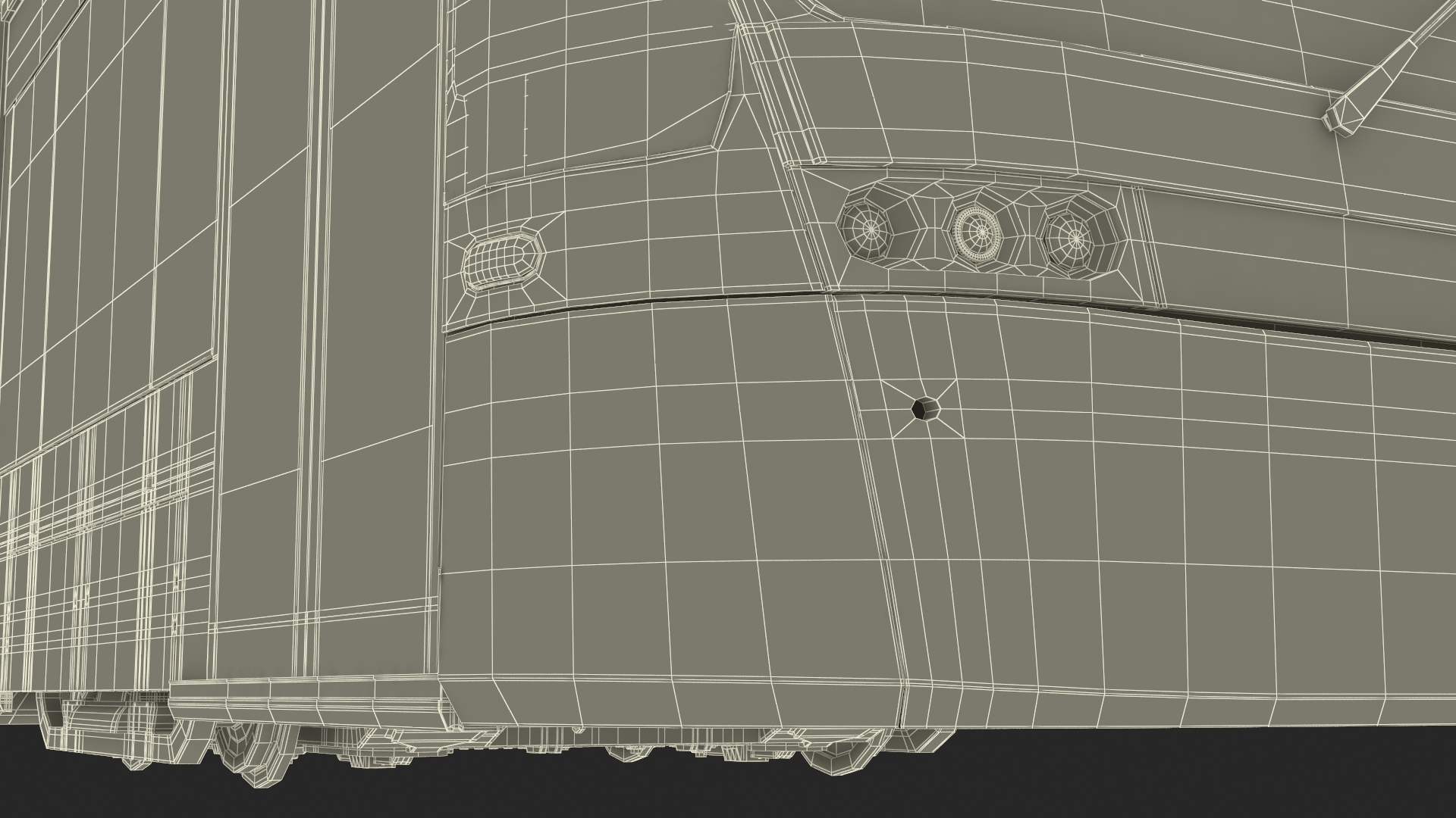 City Tram Yellow Simple Interior 3D