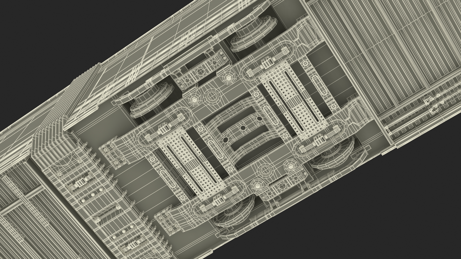 City Tram Yellow Simple Interior 3D