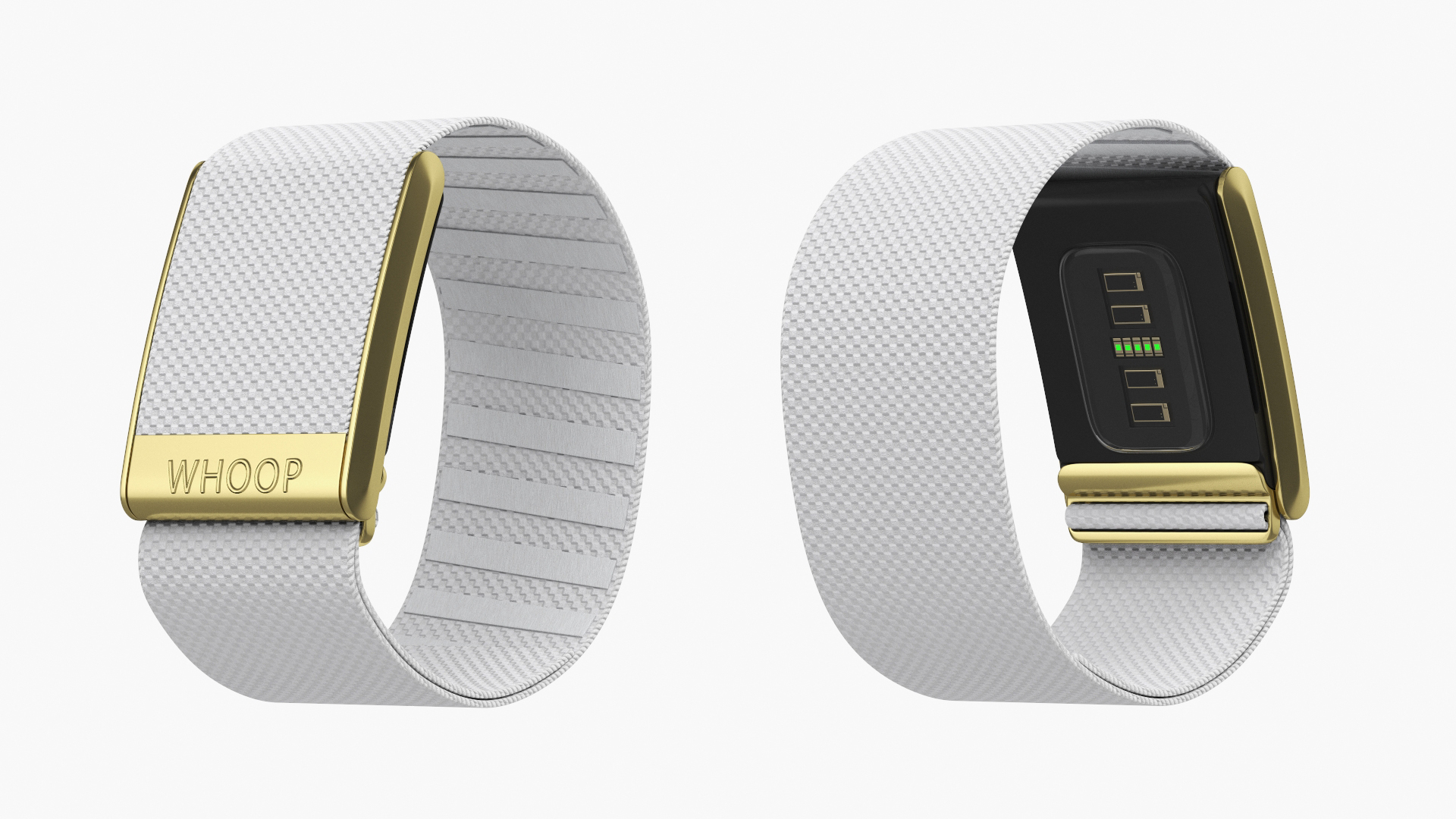 3D Fitness Tracker Whoop 4 White Rigged