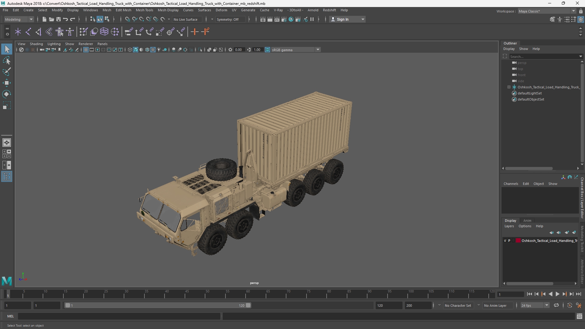 Oshkosh Tactical Load Handling Truck with Container - view 11