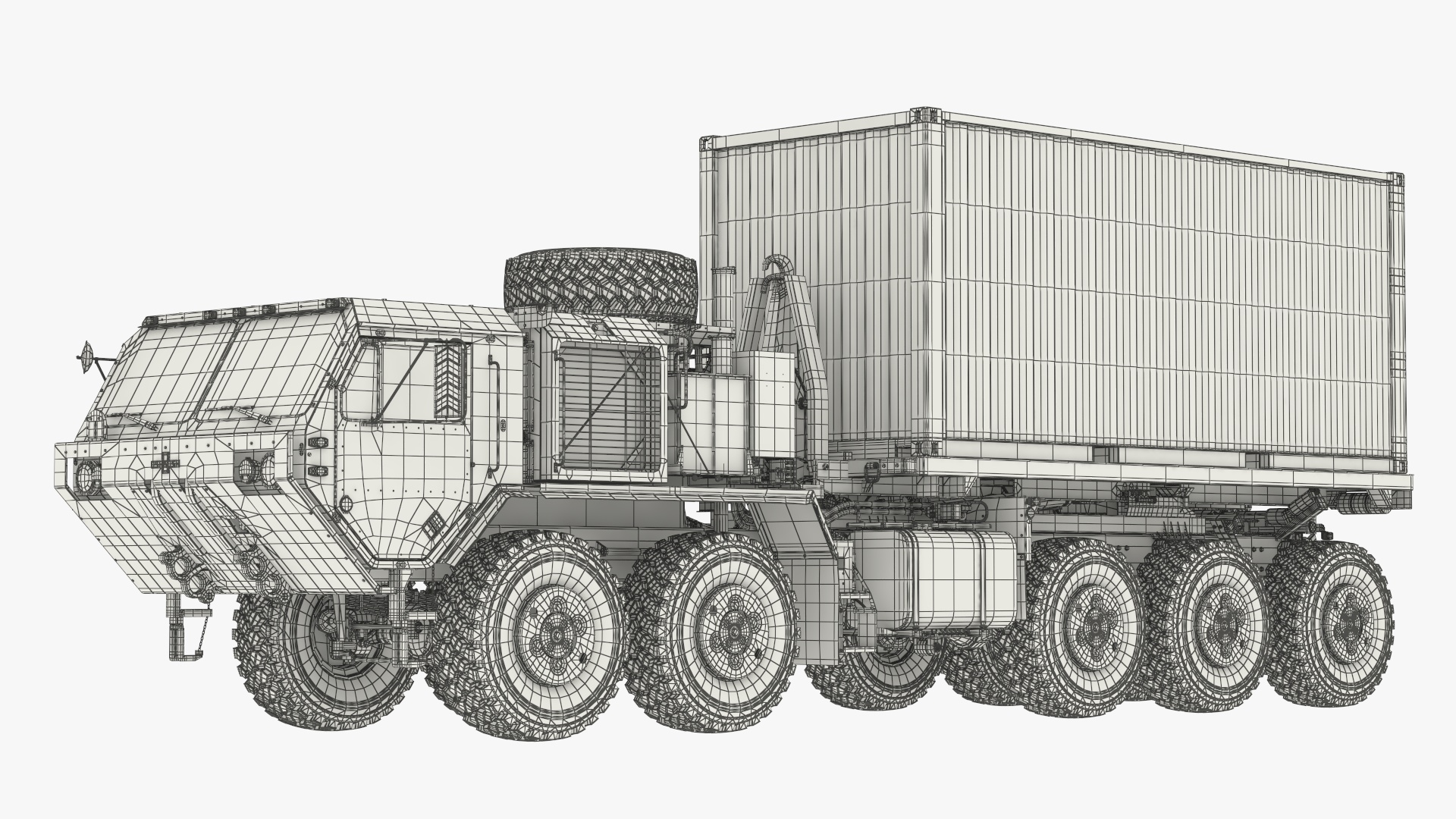 Oshkosh Tactical Load Handling Truck with Container - view 8
