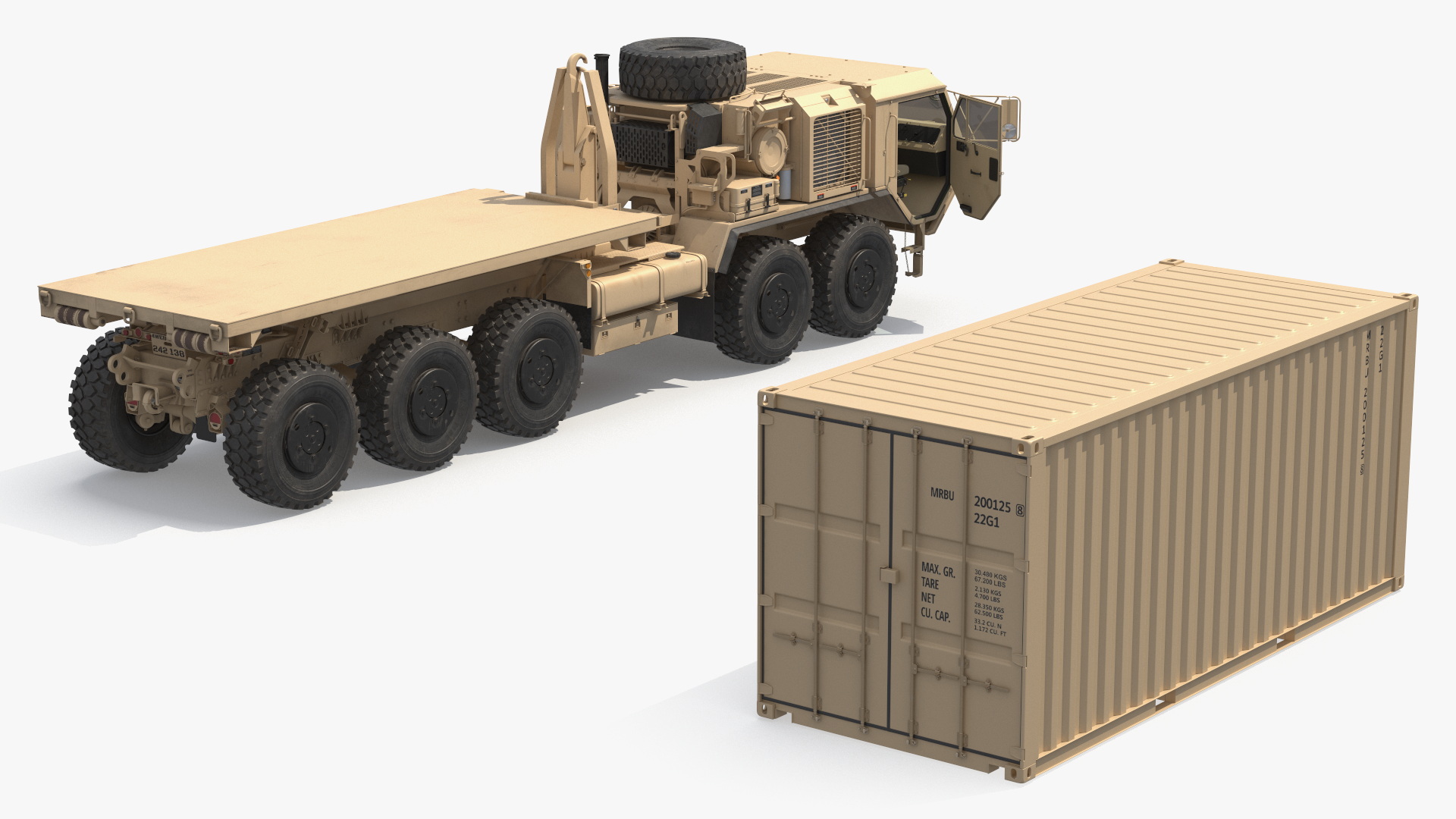 Oshkosh Tactical Load Handling Truck with Container - view 5