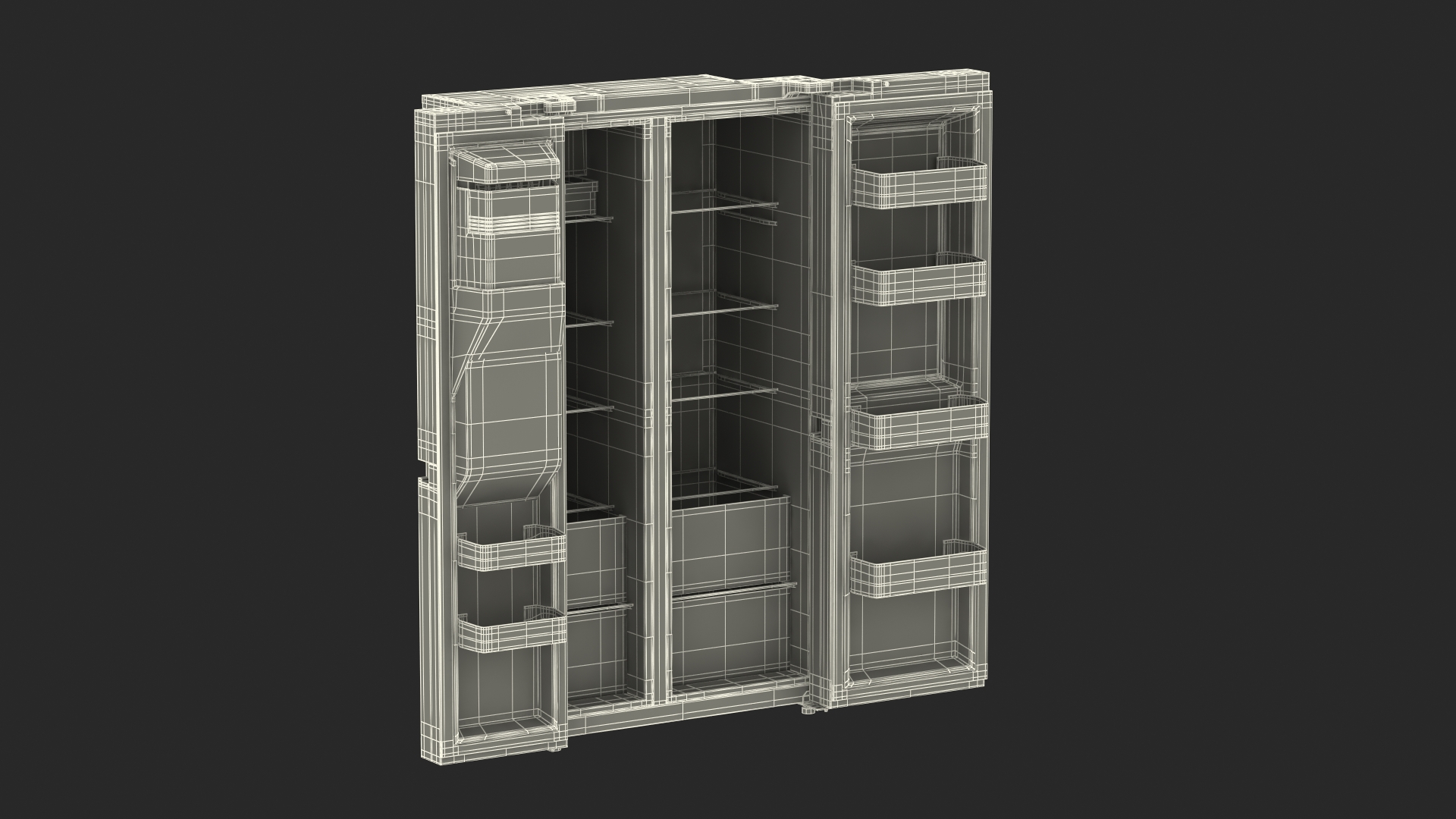 Black Refrigerator LG 27 Side-By-Side InstaView 3D