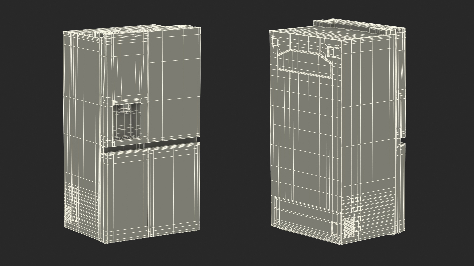 Black Refrigerator LG 27 Side-By-Side InstaView 3D