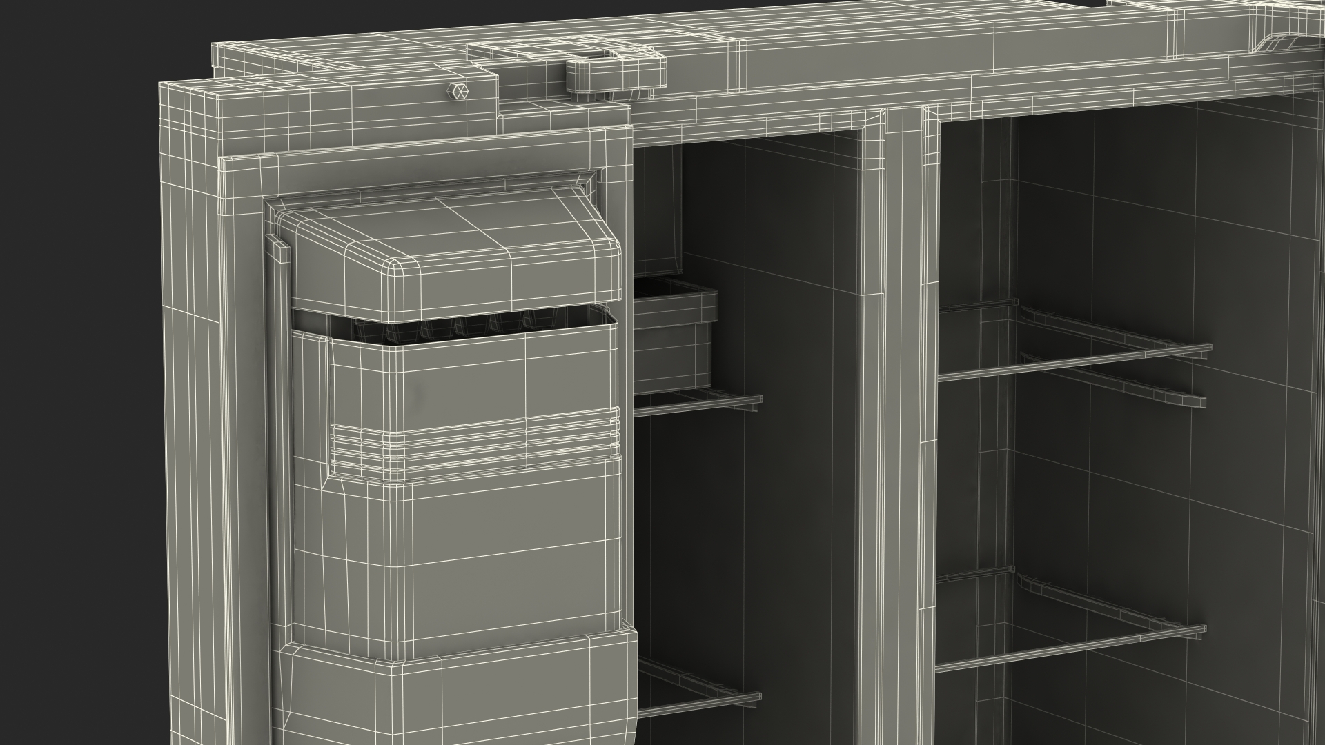 Black Refrigerator LG 27 Side-By-Side InstaView 3D