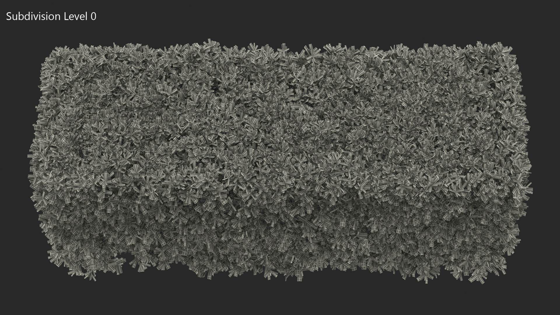 3D Boxwood Hedge model