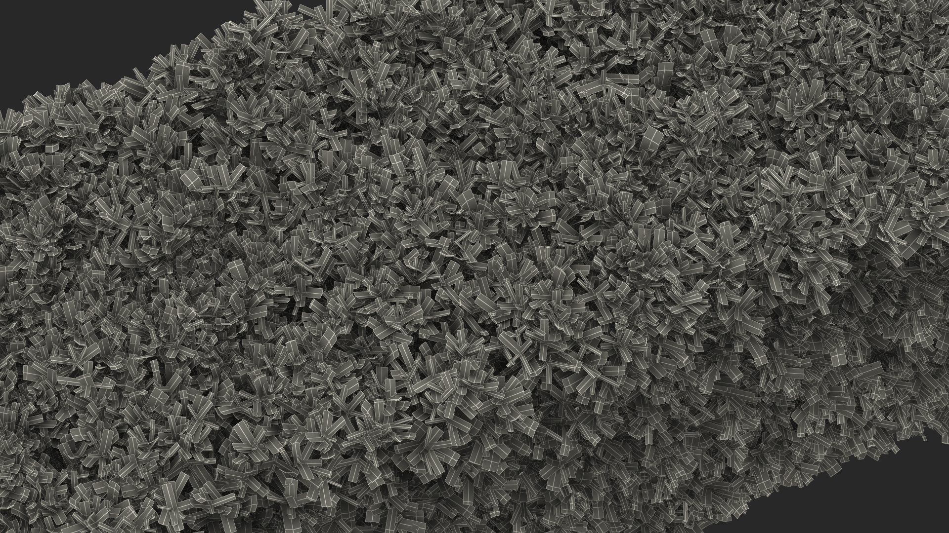 3D Boxwood Hedge model