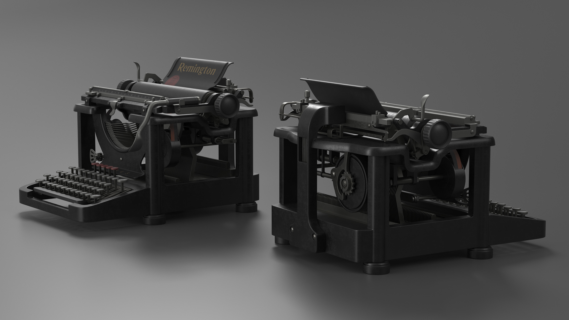 3D Typewriter Remington 10 1923 model