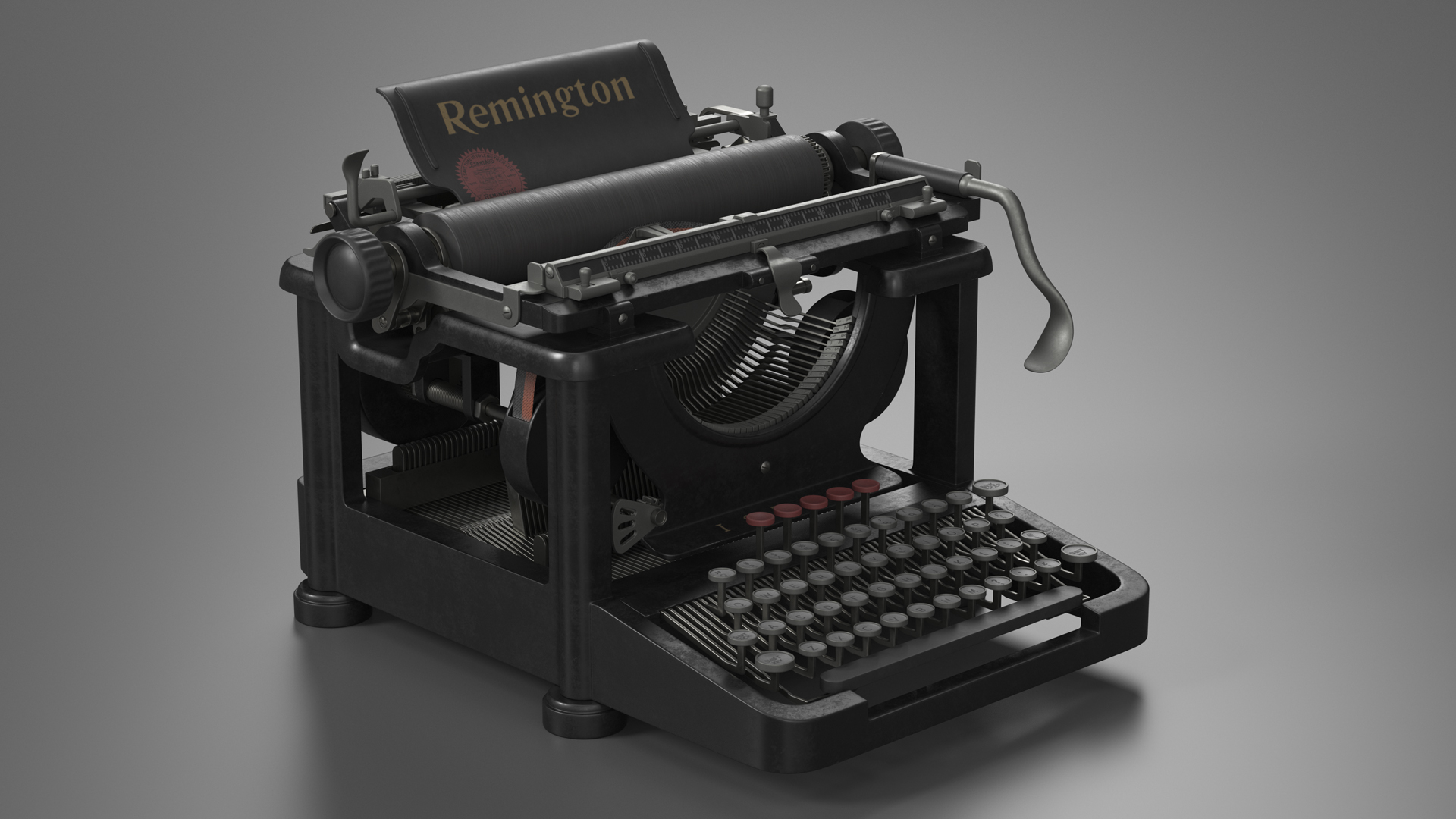 3D Typewriter Remington 10 1923 model