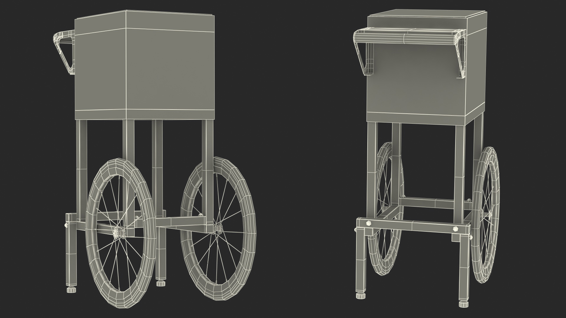 3D model Popcorn Cart Generic