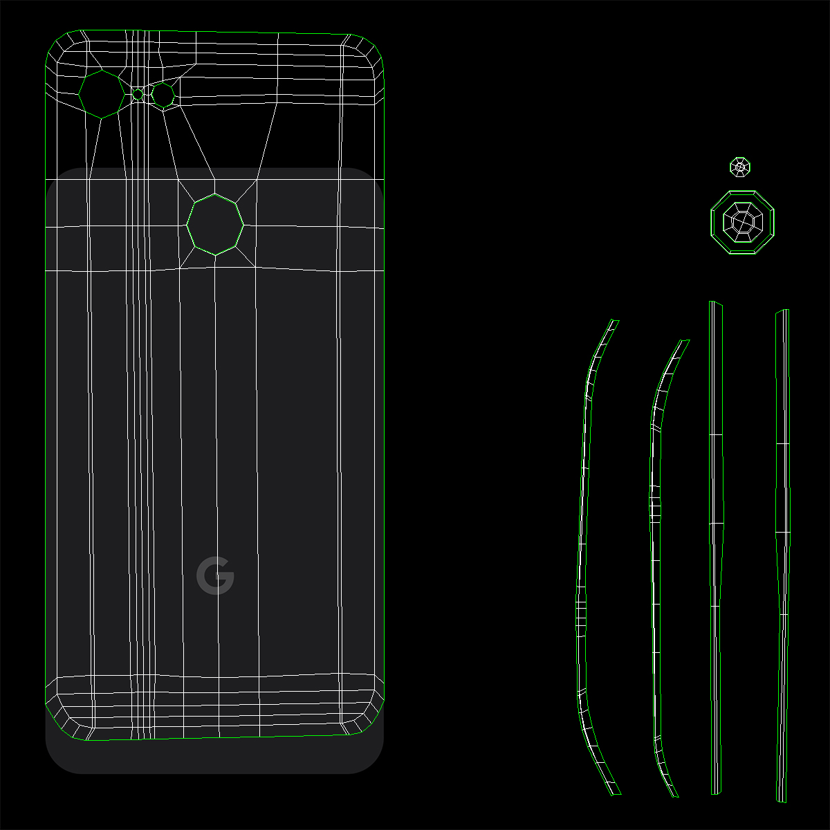 Black Google Pixel 3XL 3D