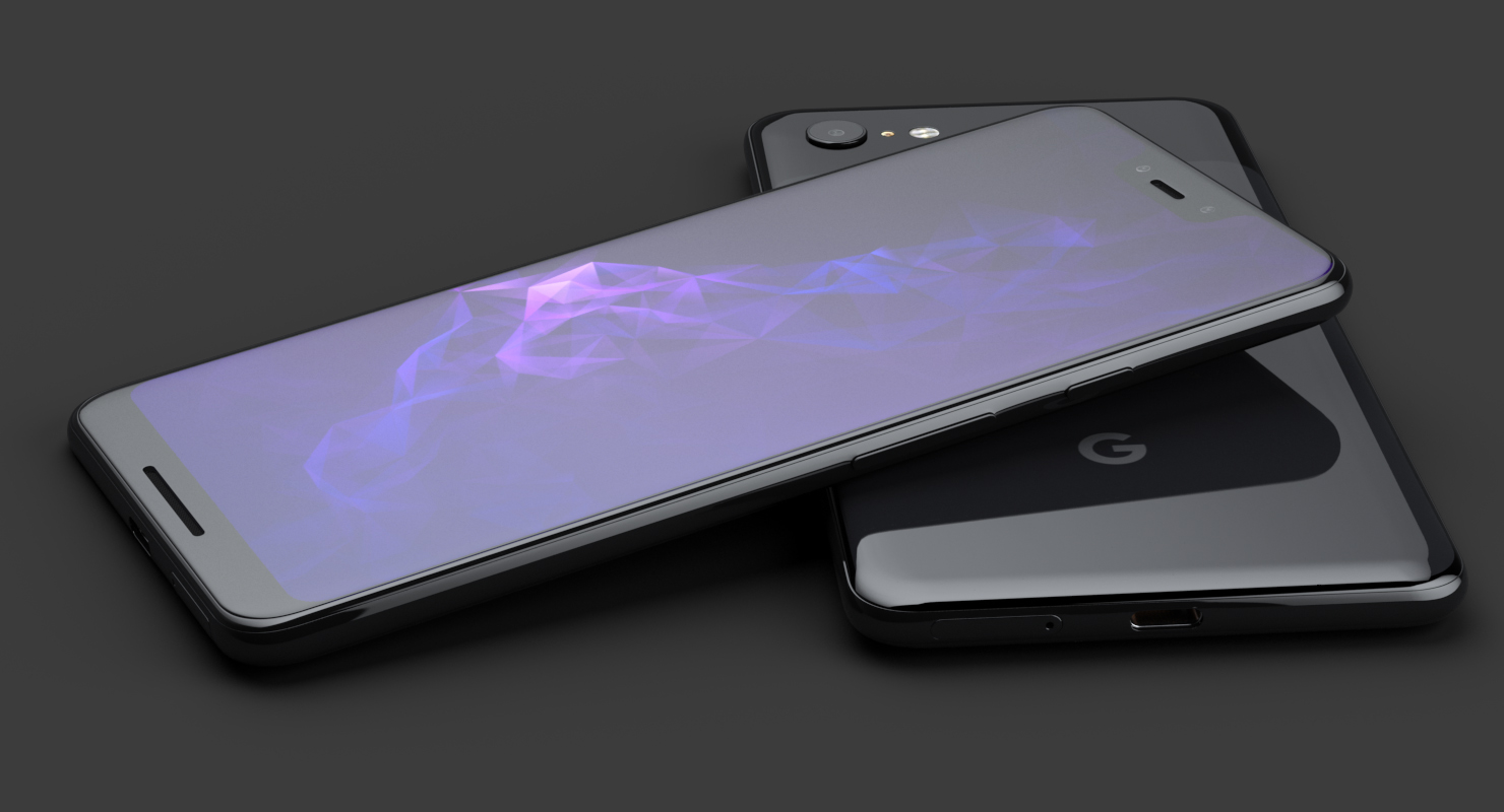 Black Google Pixel 3XL 3D