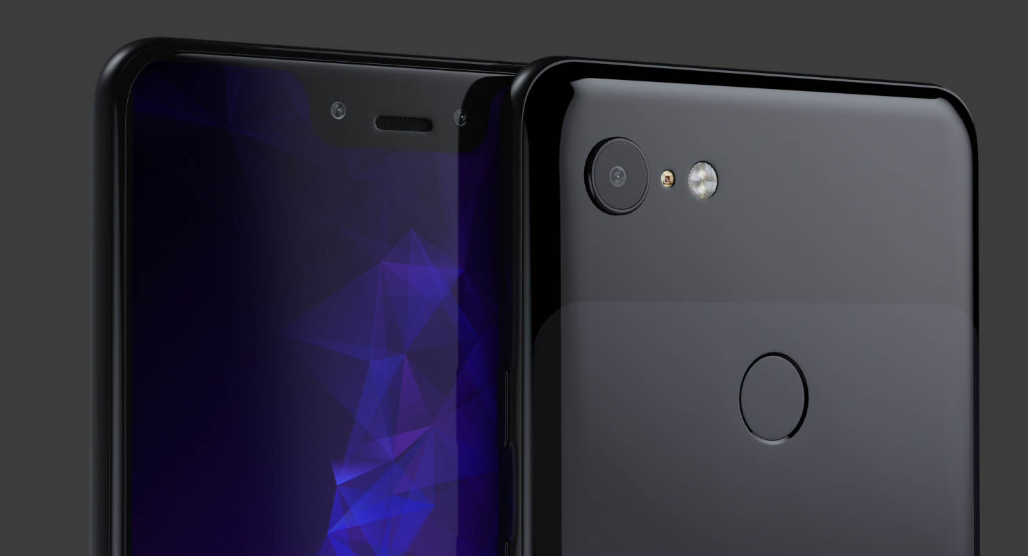 Black Google Pixel 3XL 3D