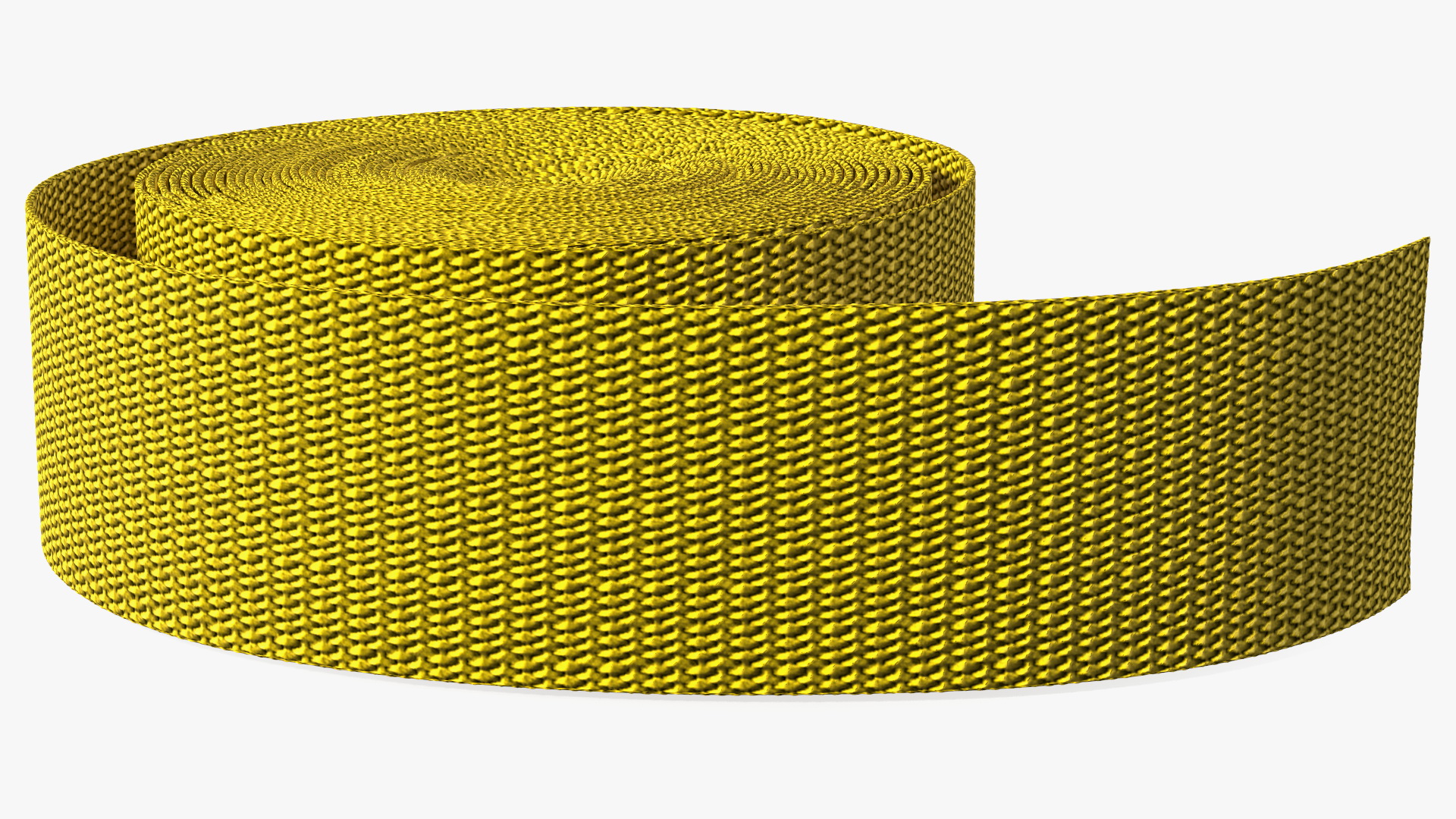 3D Webbing Belt Strap Round Yellow