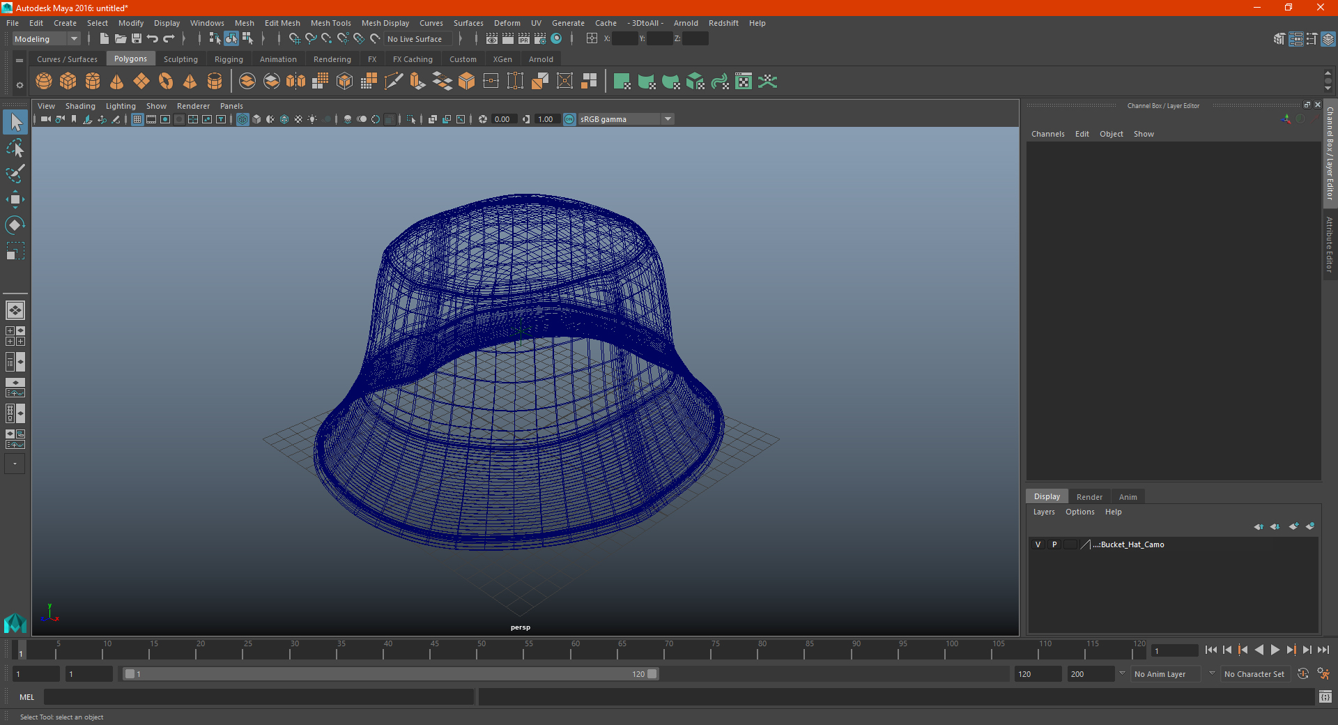 3D Jeans Bucket Hat
