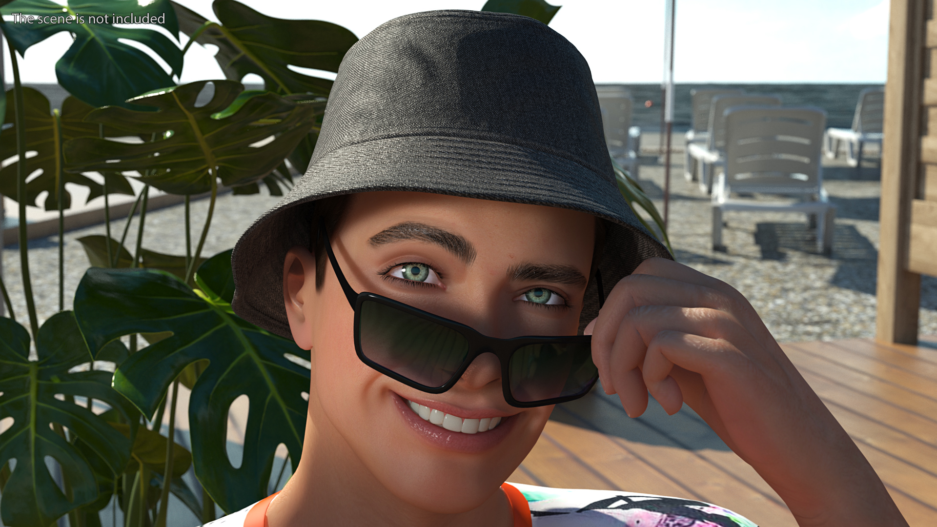 3D Jeans Bucket Hat