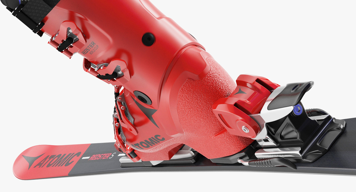 3D Downhill Male Skier Rigged
