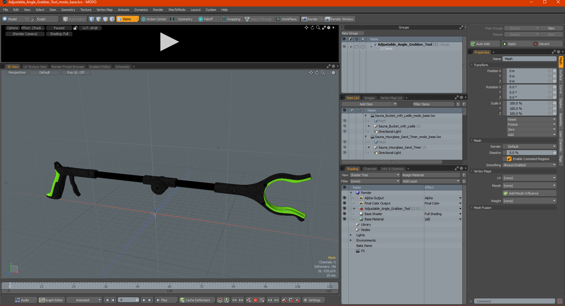 Adjustable Angle Grabber Tool 3D model