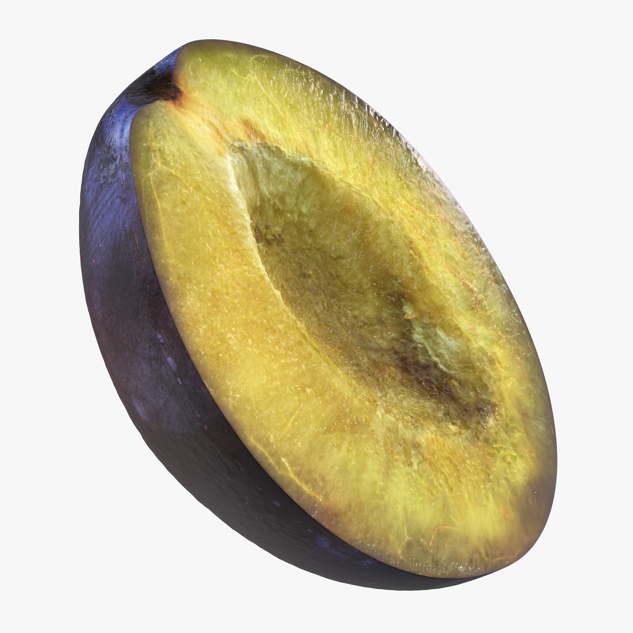Blue Plum Half 3D Model